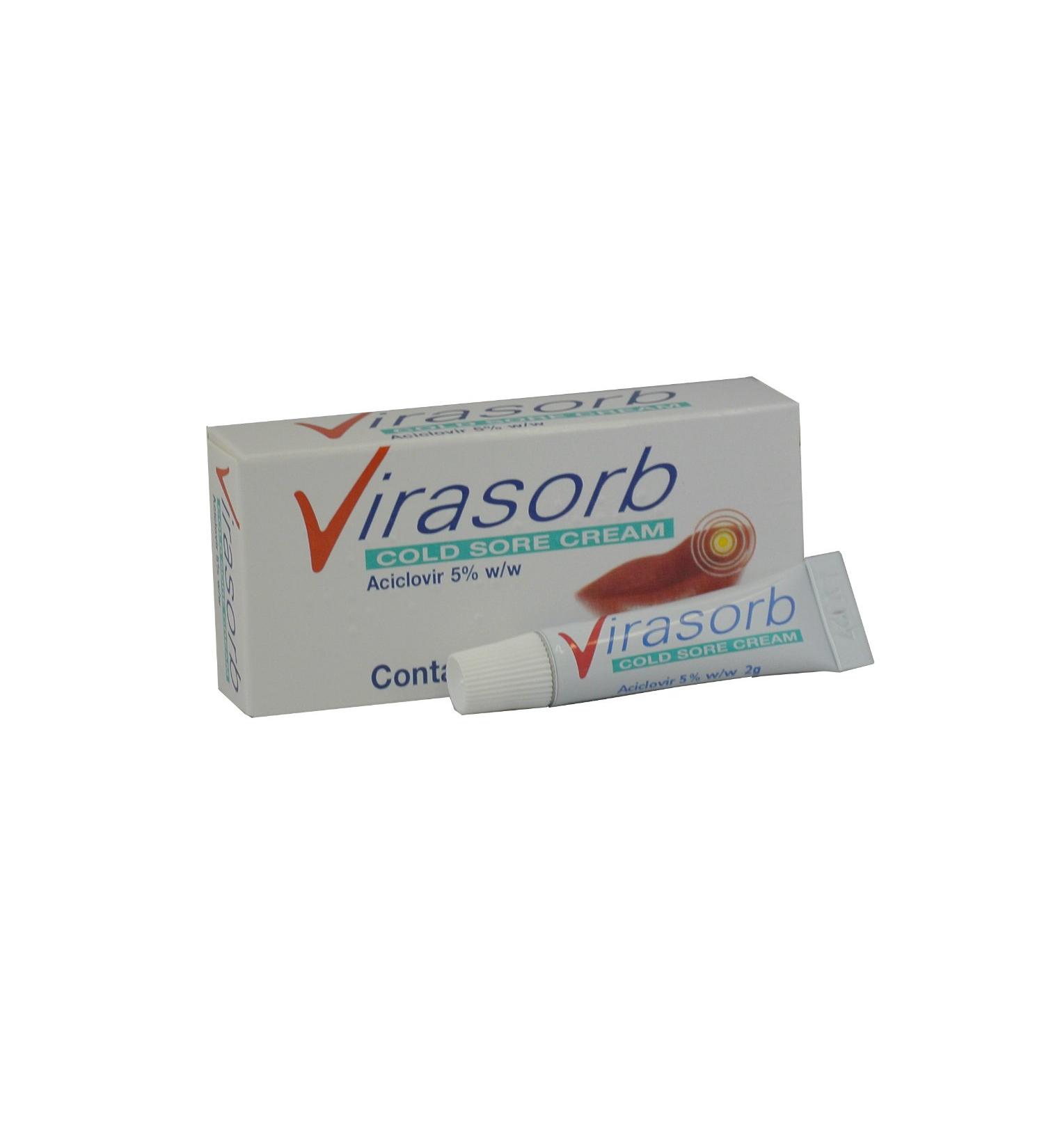 2 x Virasorb 2g 5% Cold Sore cream (2 Packs) - Buy Online on GoSupps.com