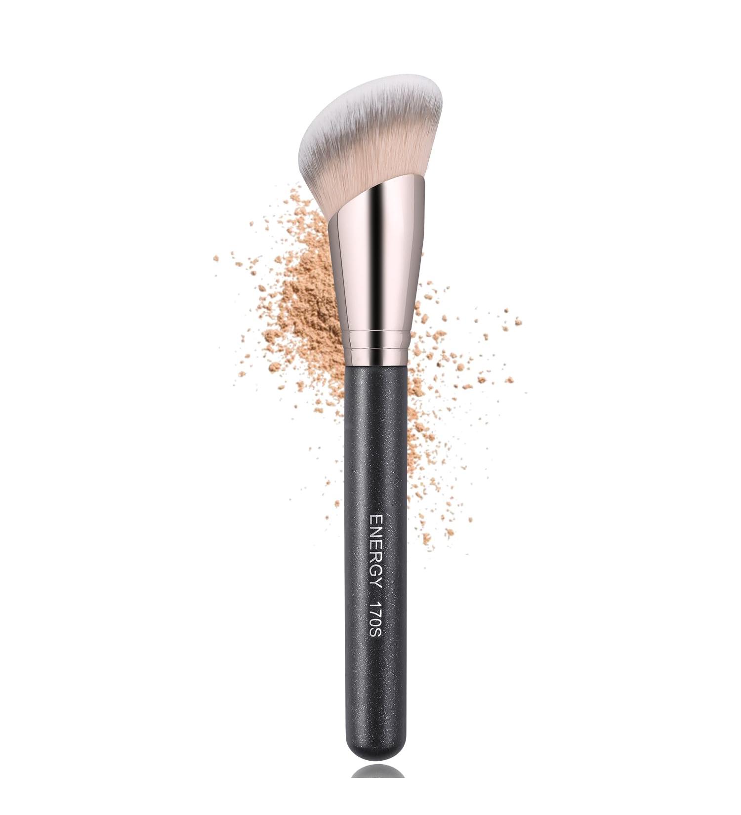 ENERGY Contour Foundation Brush - Angled Powder Makeup Brush for Liquid Cream & Powder | Vegan Synthetic Blending & Buffing Brush - Buy Online on GoSupps.com