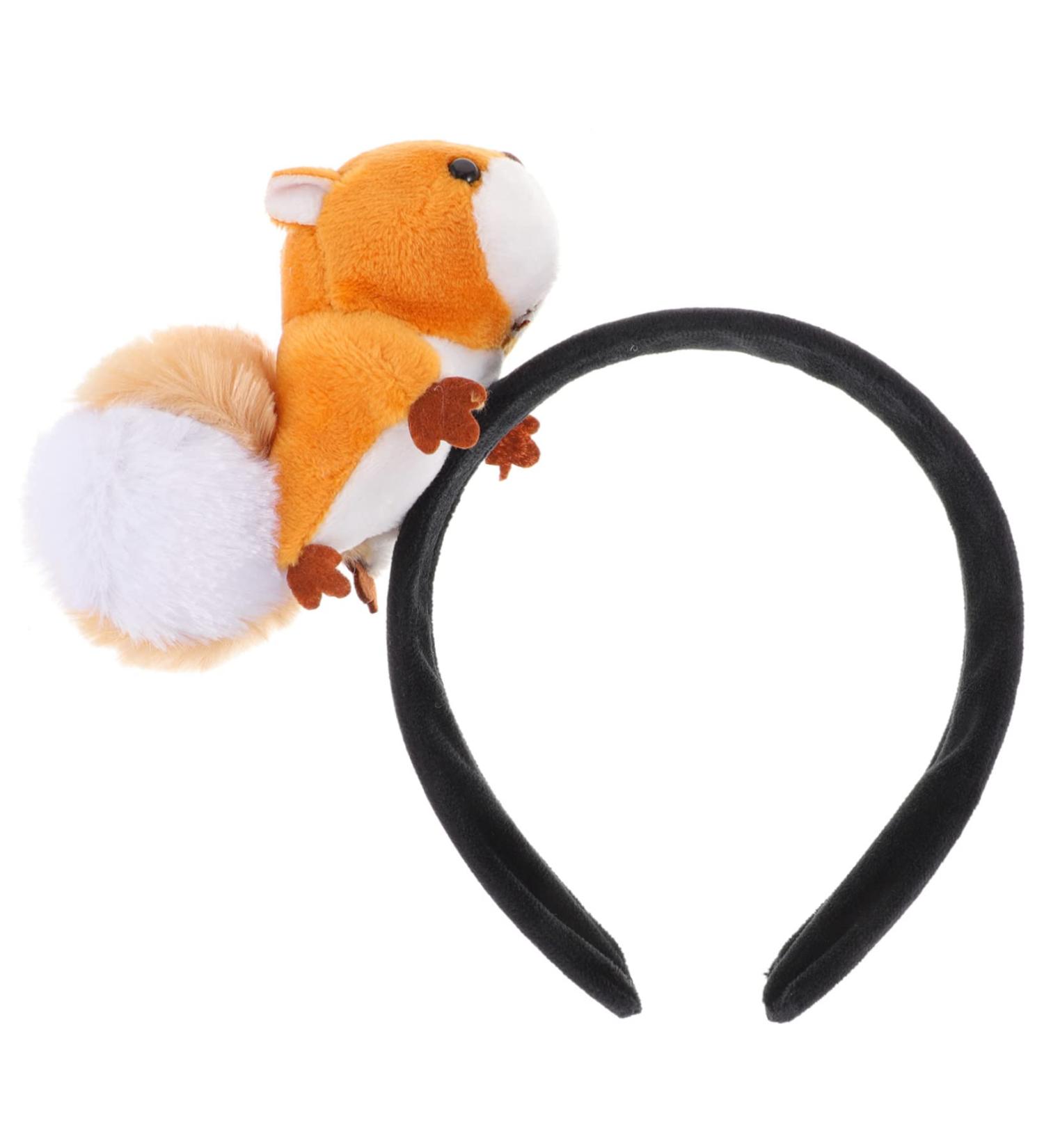 minkissy Plush Squirrel Headband Squirrel Shaped Headband Animal Headbands Squirrel Ears Headband Plush Headband Animal Hair Hoop For Women Girl - Buy Online on GoSupps.com