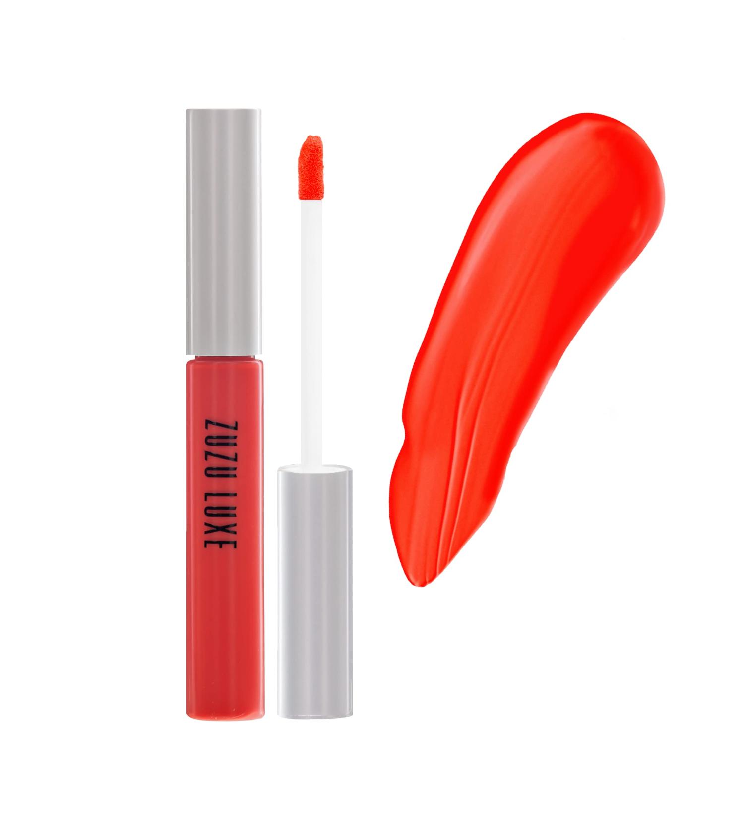 Zuzu Luxe Lipstick - Poppy Liquid Luxe | Premium Vegan Lip Color for International Shipping - Buy Online on GoSupps.com