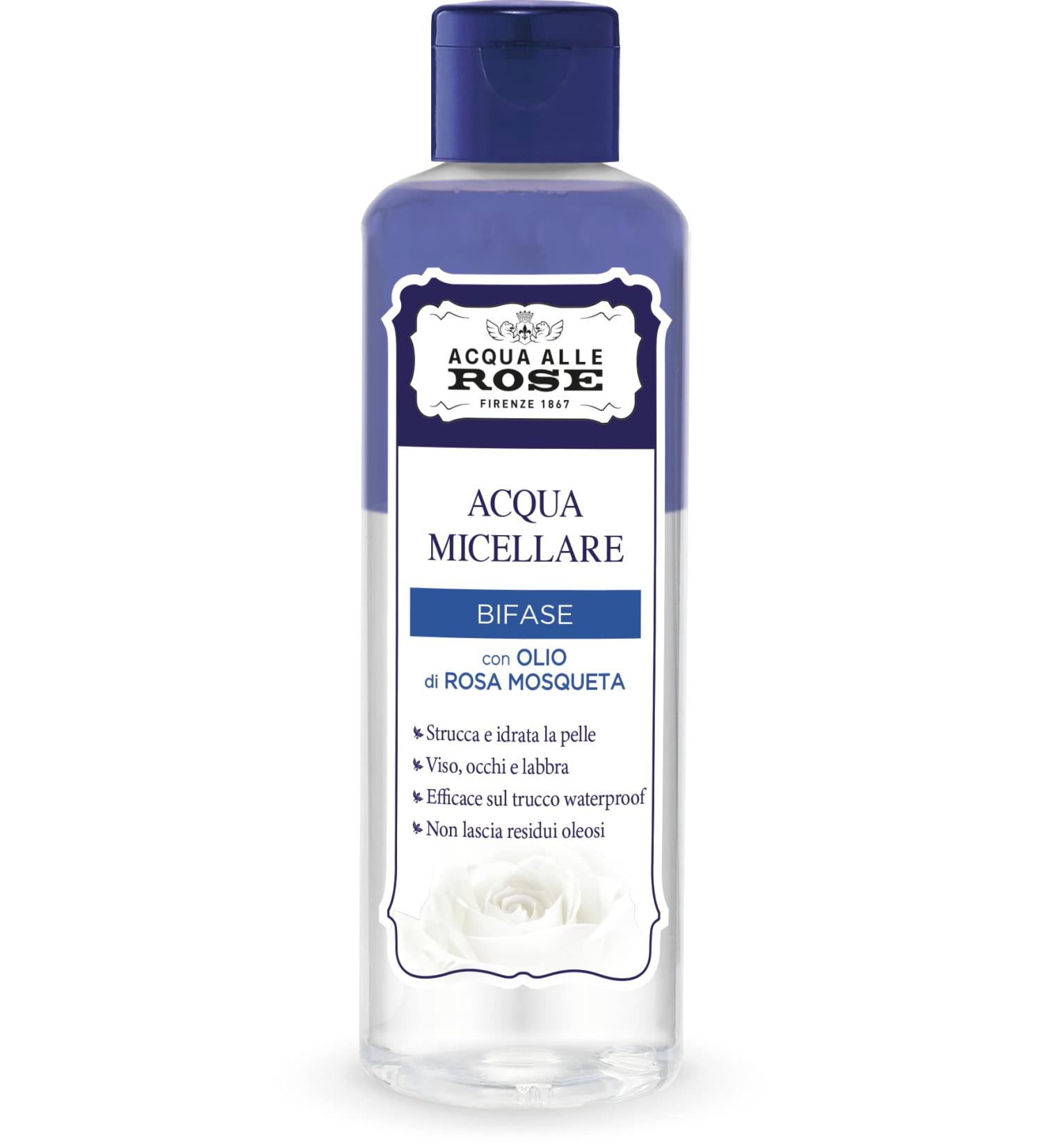 Acqua All Rose Micellare Bifase - Natural Make-Up Remover with Rose Oil 200g | Gentle & Effective Cleansing for All Skin Types - Buy Online on GoSupps.com