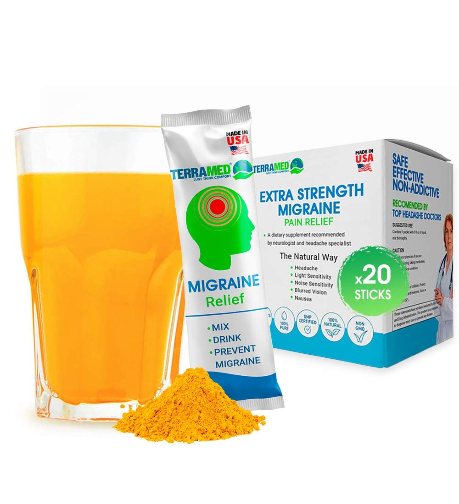 Terramed Just Think Comfort Migraine Relief - Homeopathic Medicine for Pain, Nausea, Sensitivity, and Auras - Buy Online on GoSupps.com