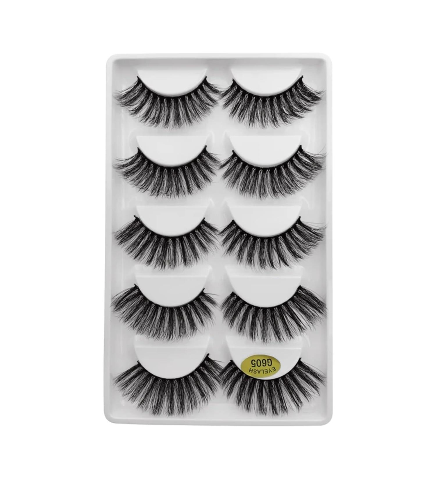 UAMOU 50/100/200 pairs Eyelashes faux mink lashes natural 3d mink eyelashes volume false lashes in bulk cilios Cheerfully (Color : G605 Size : 30 Boxes) - Buy Online on GoSupps.com
