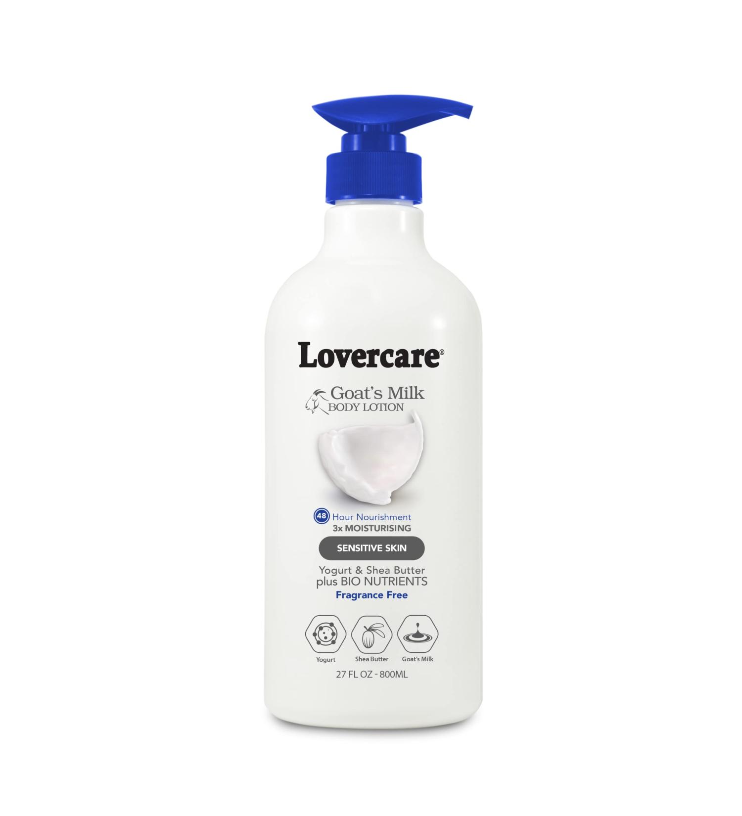 Buy Fragrance-Free Goat Milk Body Lotion for Sensitive Skin - 27 fl oz (800ml) | Nourishing & Hydrating | International Shipping Available - Buy Online on GoSupps.com