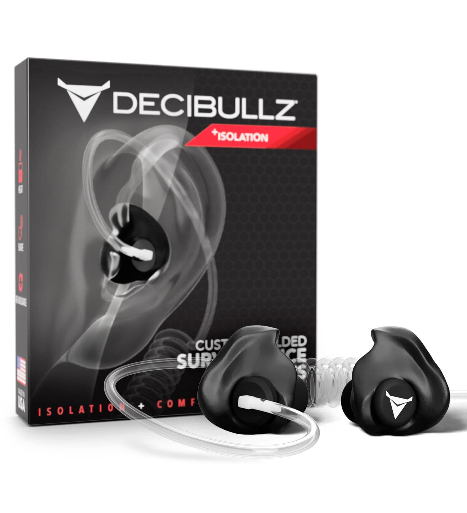 Decibullz Custom Molded Security Radio Surveillance Earpiece Set - Thermo-Fit Design for Clear Acoustic Tube Radios - Buy Online on GoSupps.com