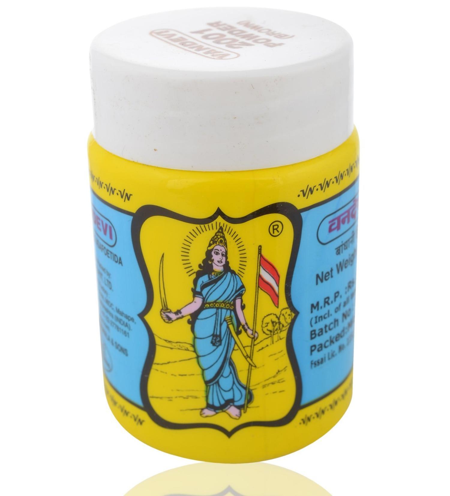 Vandevi Brown Hing Powder 100g (3.52 oz) - Organic Indian Spice Asafoetida Extract - Vegetarian Friendly - Buy Online on GoSupps.com