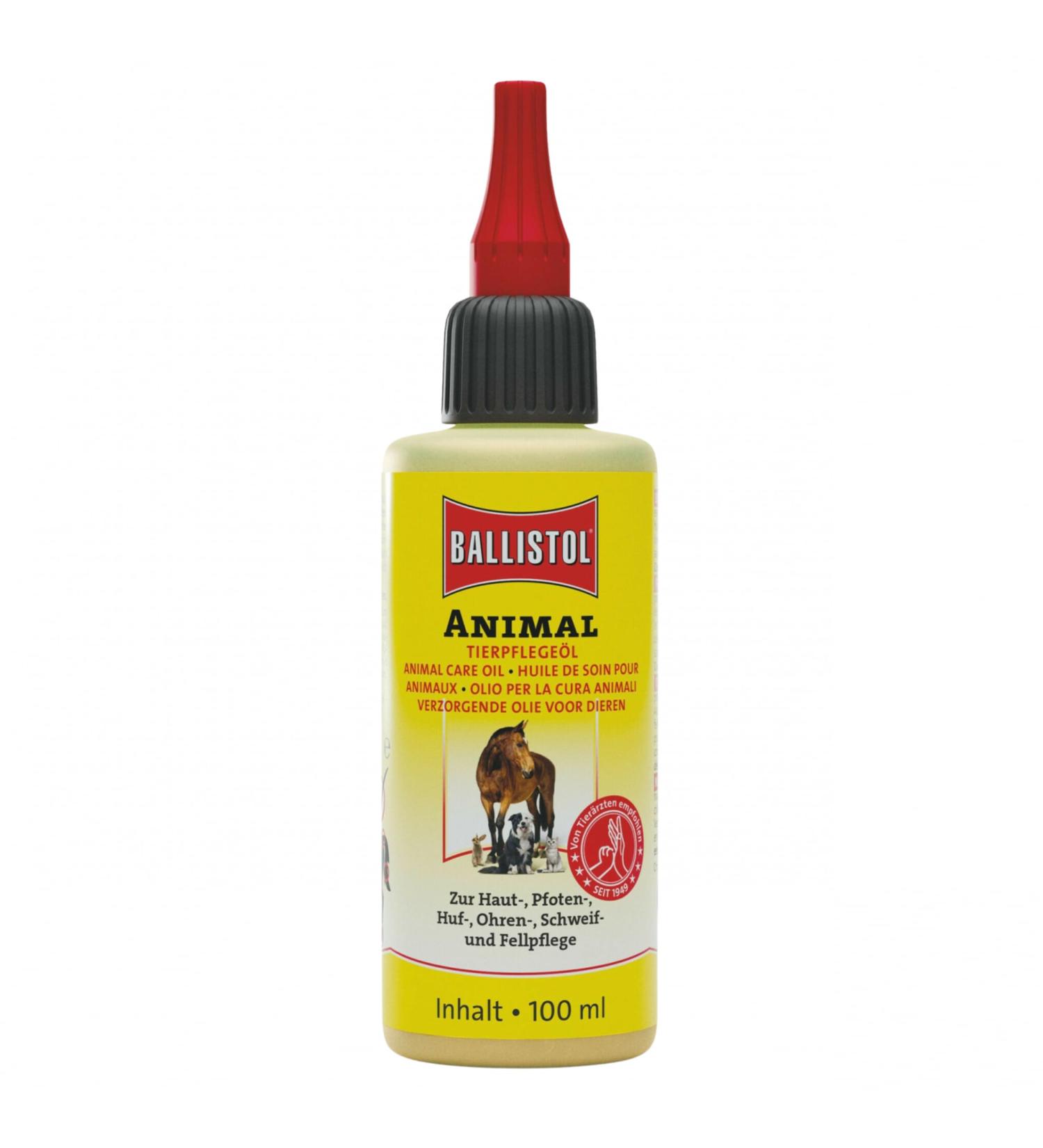 RL24 Ballistol - Animal care oil Animal |Animal oil with depth effect |Gentle care for horses dogs cats & Co. |Ideal tail fur & hoof care |For home farm and pets |1 x 100 ml