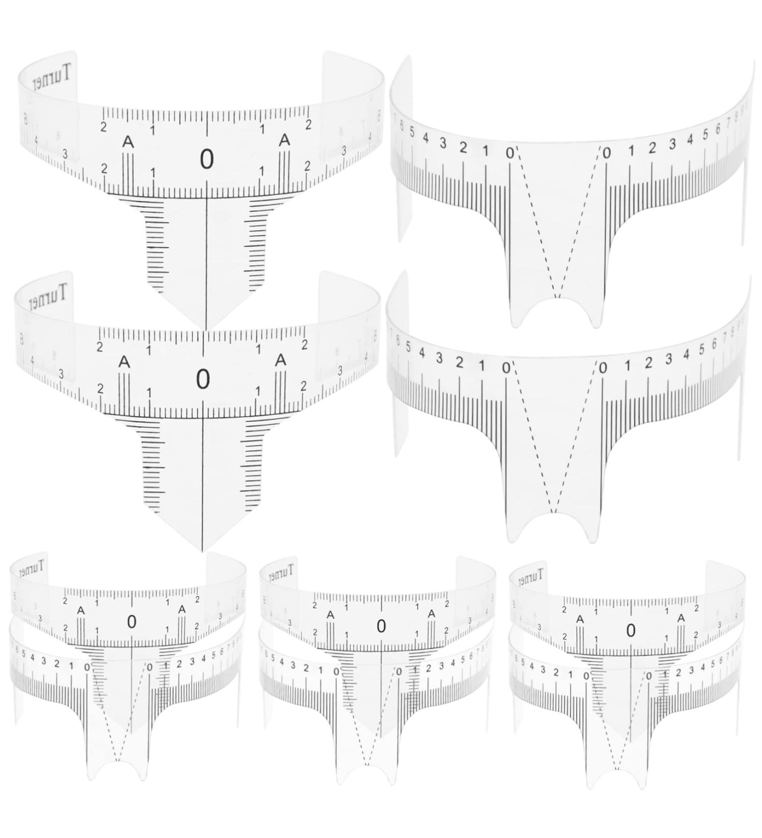 Ipetboom 10pcs Eyebrow Design Ruler Eyebrow Ruler Tool Nose Bridge Measuring Ruler Cosmetic Auxiliary Tool - Buy Online on GoSupps.com