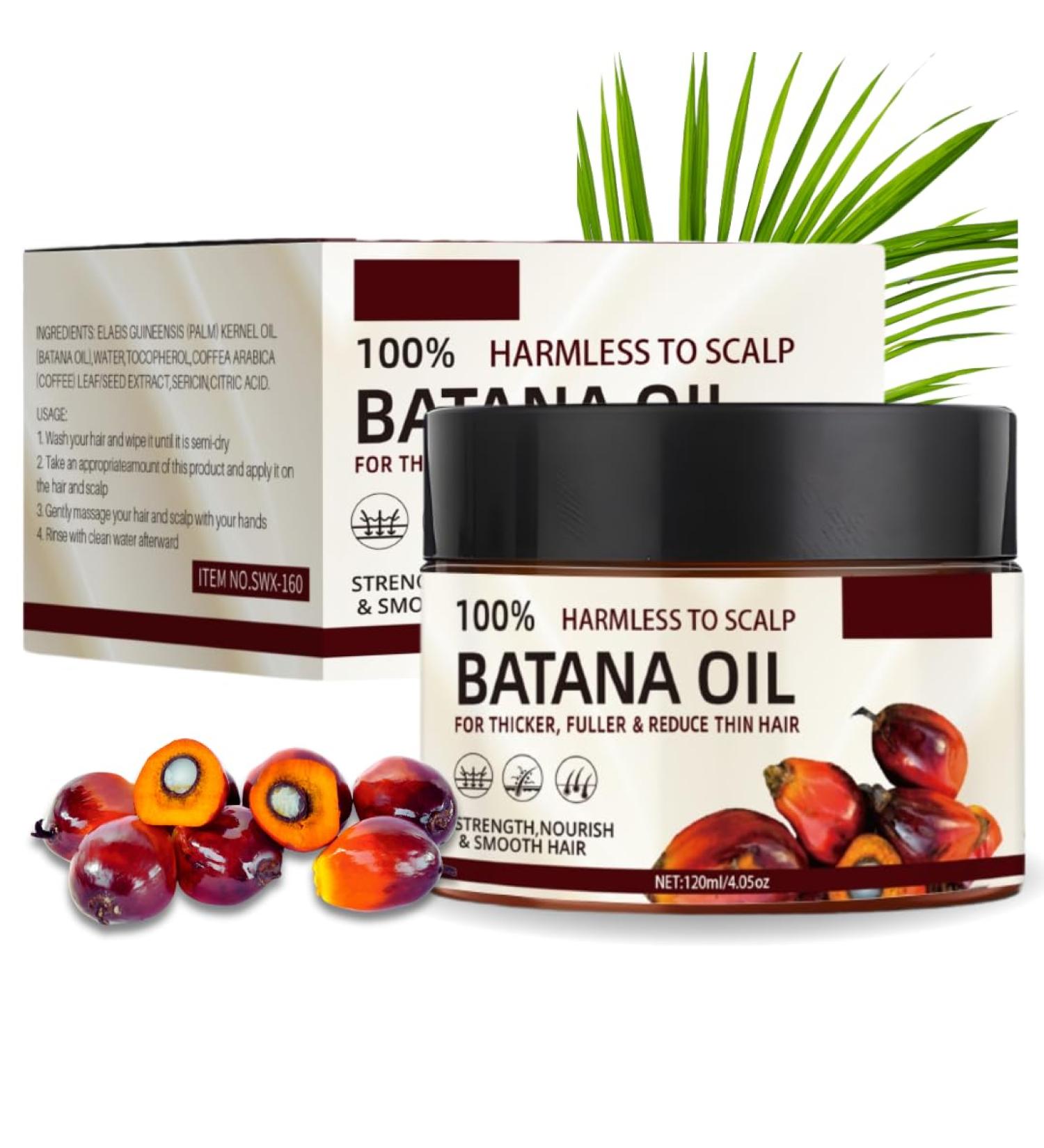 100% Pure Organic Batana Oil for Hair Growth | Dr. Sebi Approved | 4 fl. oz | Promote Thickness & Prevent Hair Loss - Unrefined Natural Oil from Honduras - Buy Online on GoSupps.com