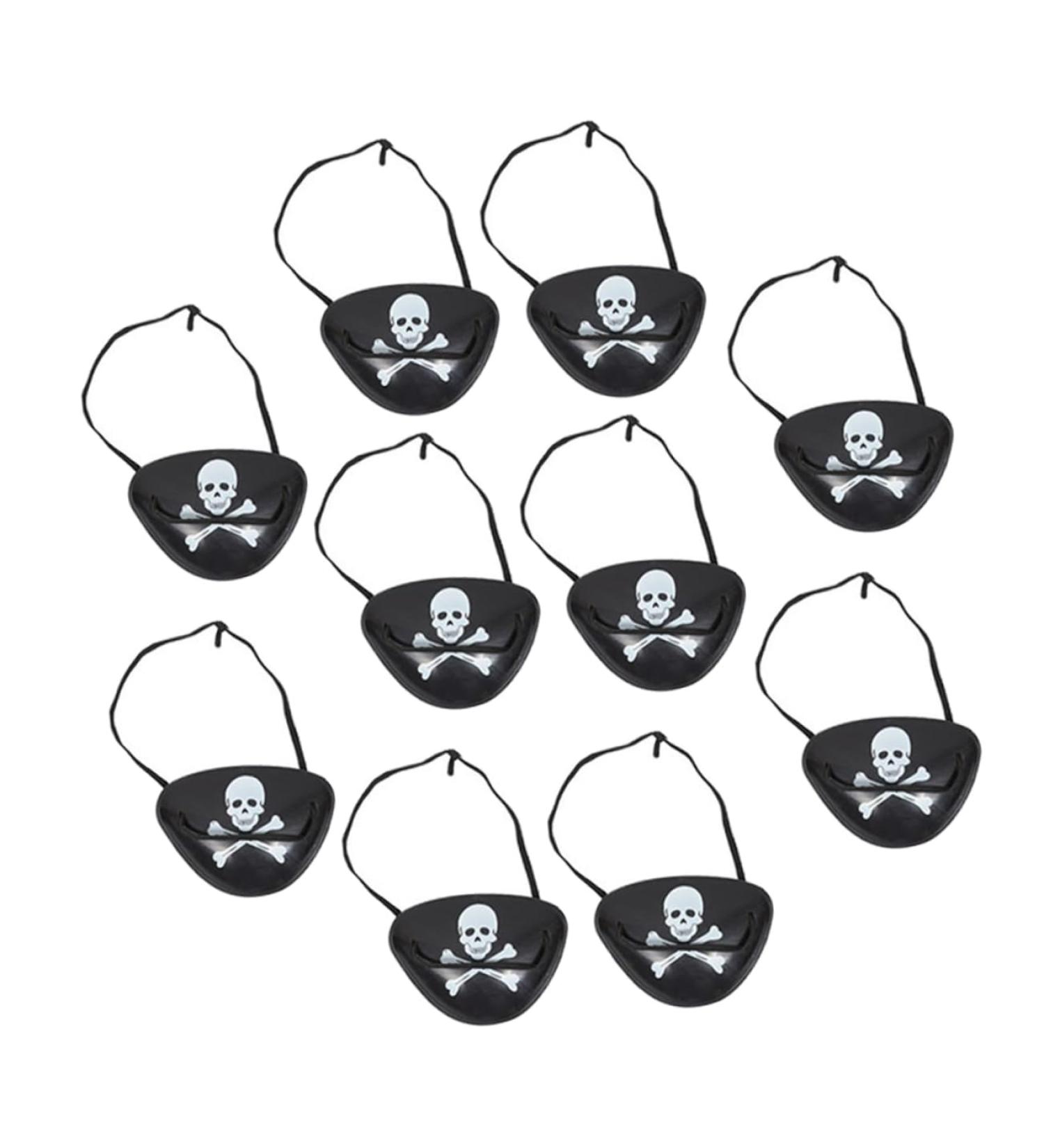 Didiseaon 24 Pcs Pirate Eye Patches Kids & Adults Halloween Costume Accessories | Blindfolds for Parties & Play - Buy Online on GoSupps.com
