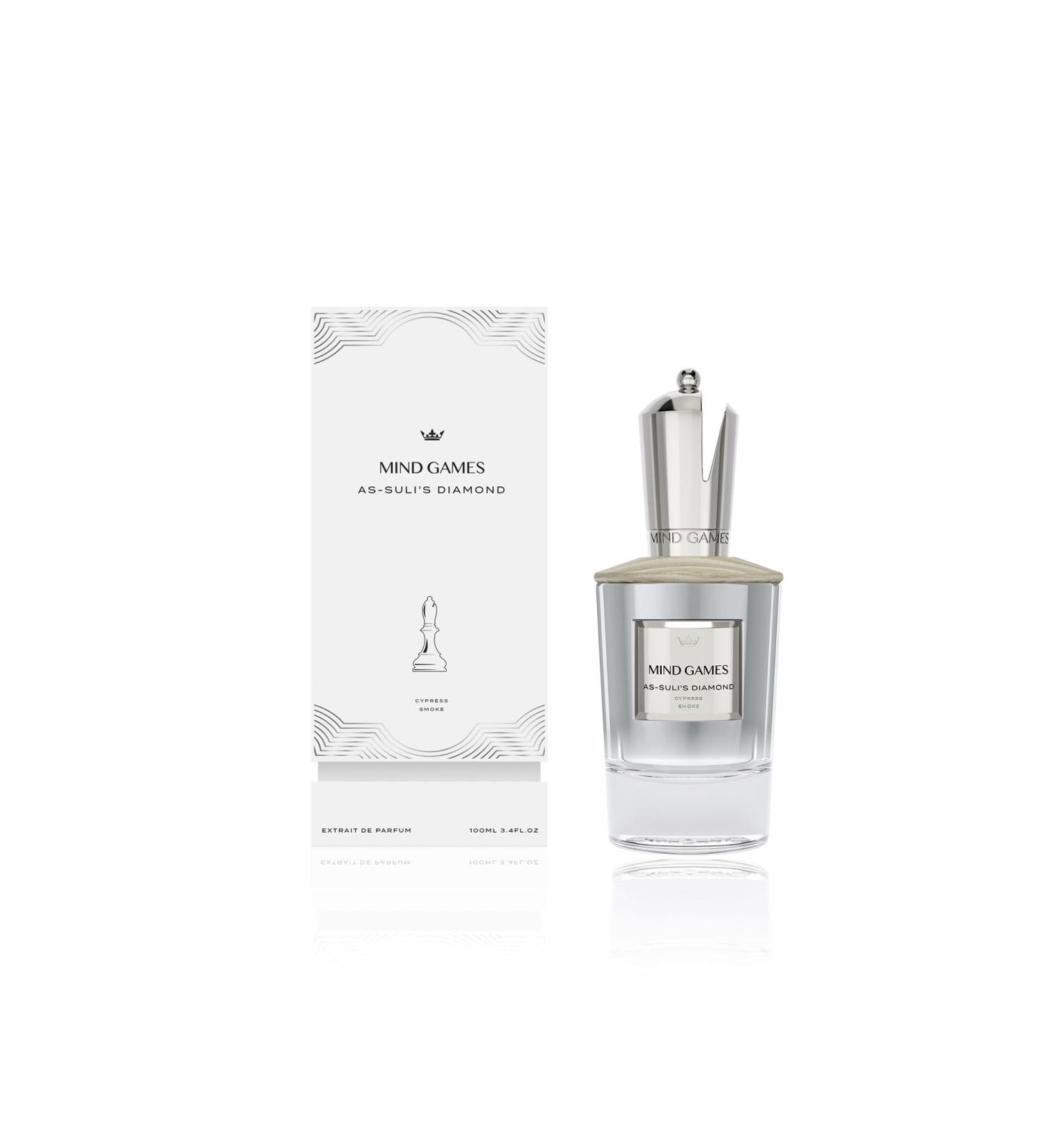 MIND GAMES As-Suli's Diamond - Luxury Perfume with Notes of Bergamot Madagascar & Amberwood - Elegant Extrait de Parfum for Women & Men - Intense & Smoky Perfume - 100 mL/3.4 oz - Buy Online on GoSupps.com