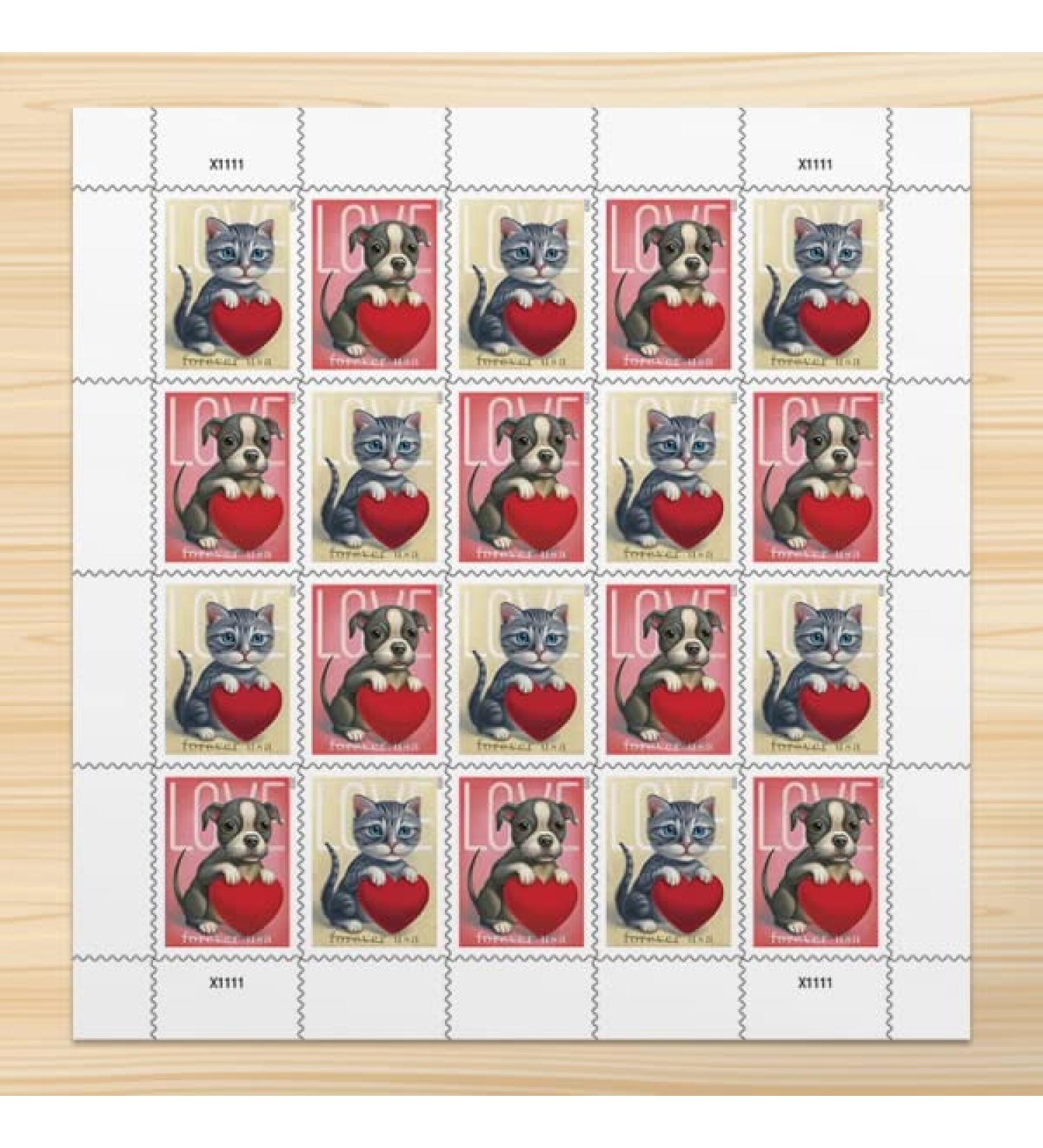 Love 2023 Forever First Class Postage Stamps - Valentine  Wedding  Celebration  Anniversary  Romance  Party 1 Sheet (20 Stamps) - Buy Online on GoSupps.com