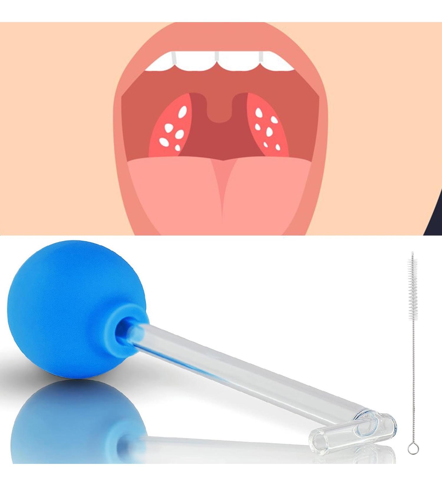 Uydf Tonsil Stone Remover - Effective Mandelstein & Almond Stone Cupping Glass with Cleaning Brush for Bad Breath & Oral Care - Fresh Breath Solution (Blue) - Buy Online on GoSupps.com