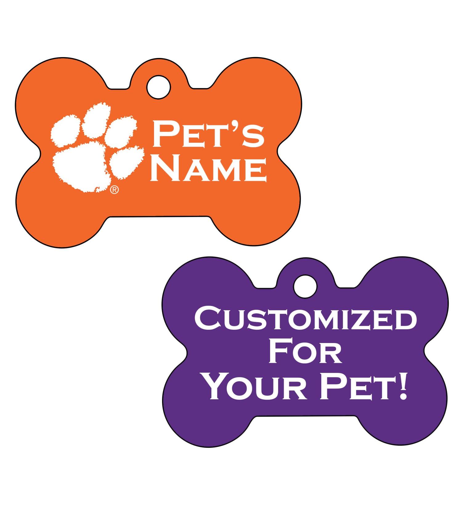 Clemson Tigers Officially Licensed 2-Sided Pet ID Dog Tag - Personalized for Your Pet - Buy Online on GoSupps.com