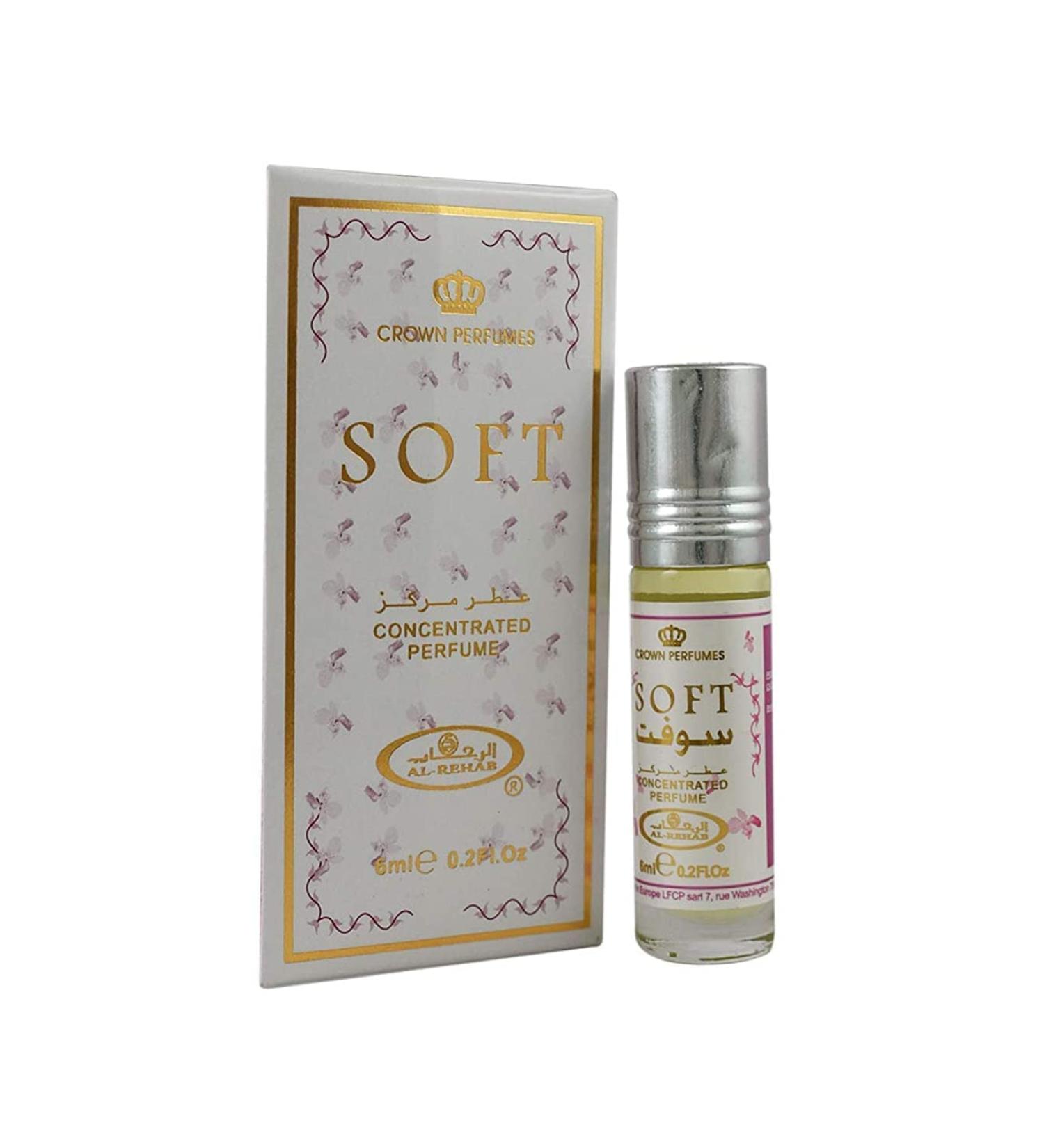 Al-Rehab Crown Perfumes Concentrated Perfume - Soft - 0.2 Fl. Oz.