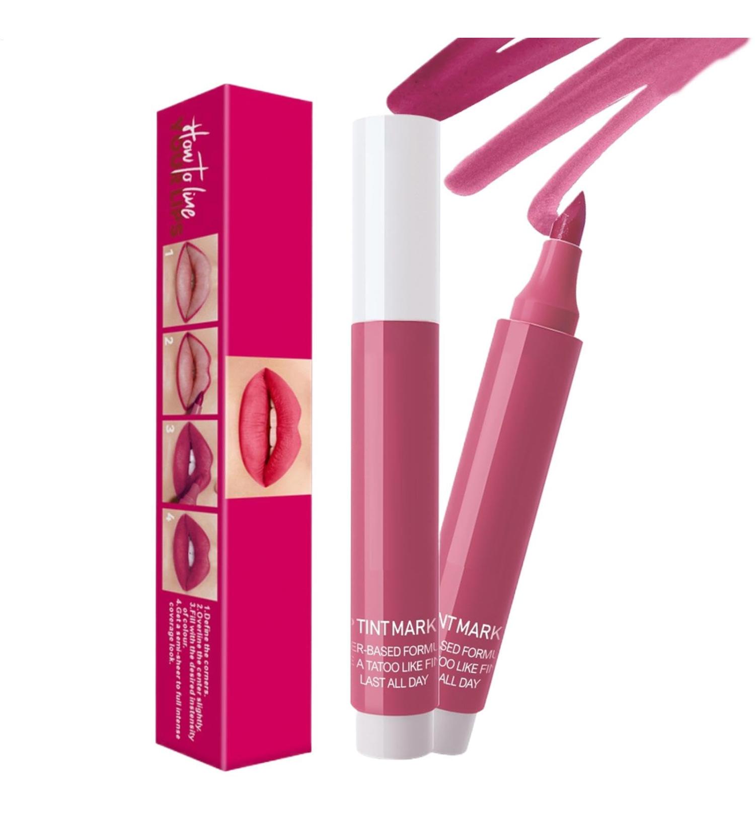  Zunishaone Lip marker long-lasting moisturizing color | Lipstick pen with precise point intense color easy application matte or glossy finish waterproofs lips - Buy Online on GoSupps.com