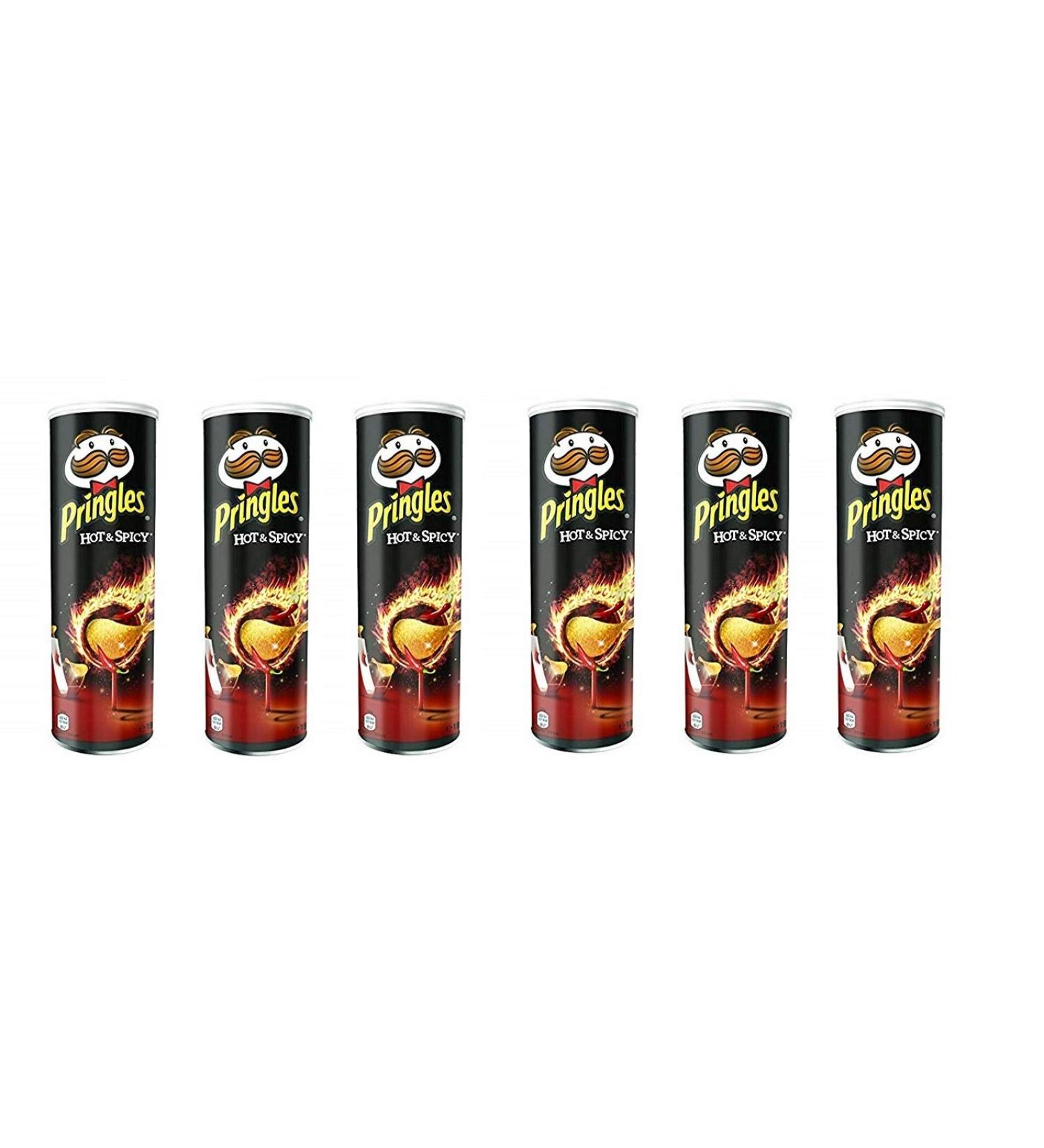Pringles Pringles Perfect Flavour Hot & Spicy Potato Chips Pack of 6 160g
