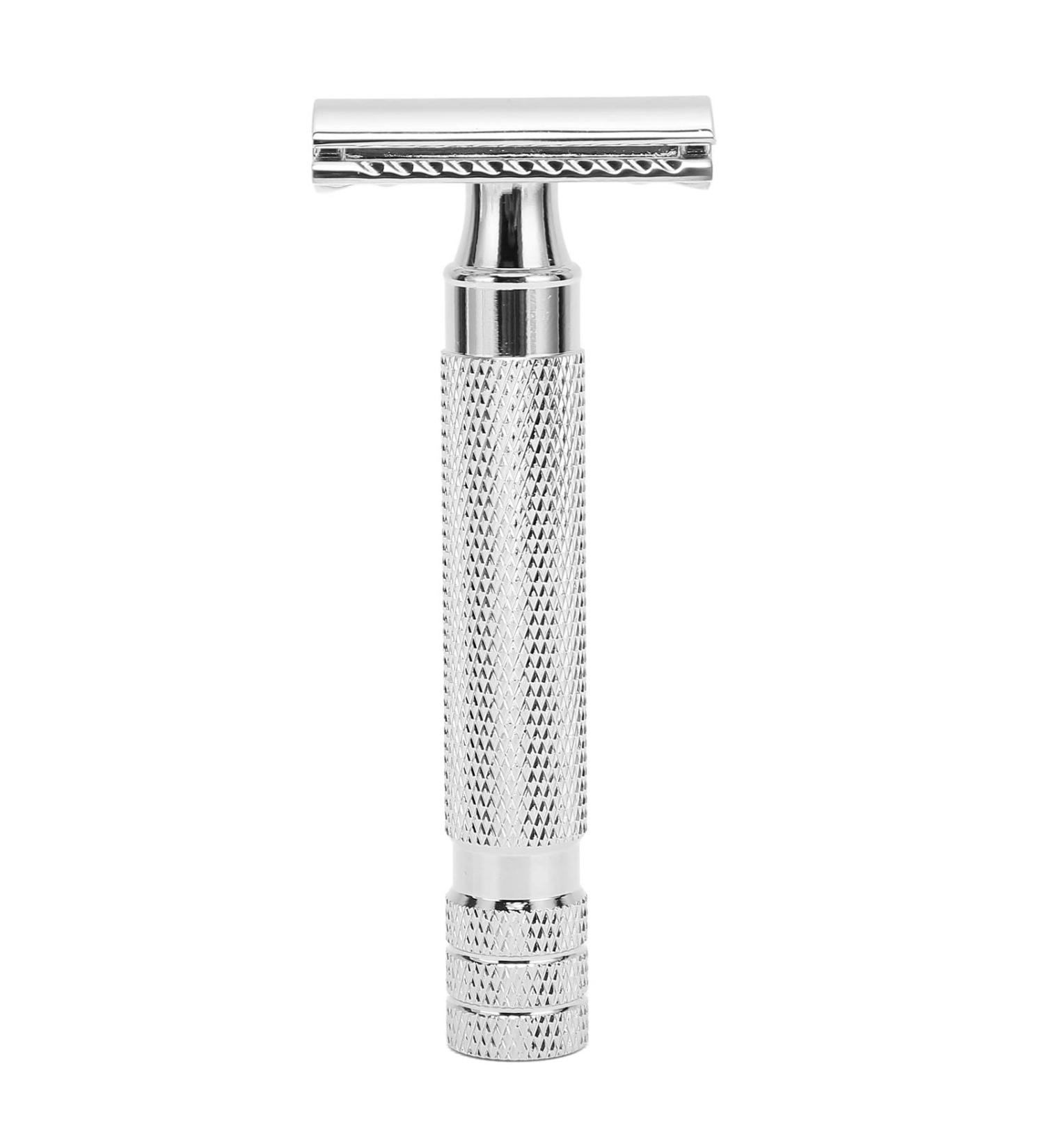 Nikou Ergonomic Grip Classic Safety Razor - Anti-Rust Hand Razor for Men | Perfect Travel Gift for Home Hairdressers - Buy Online on GoSupps.com