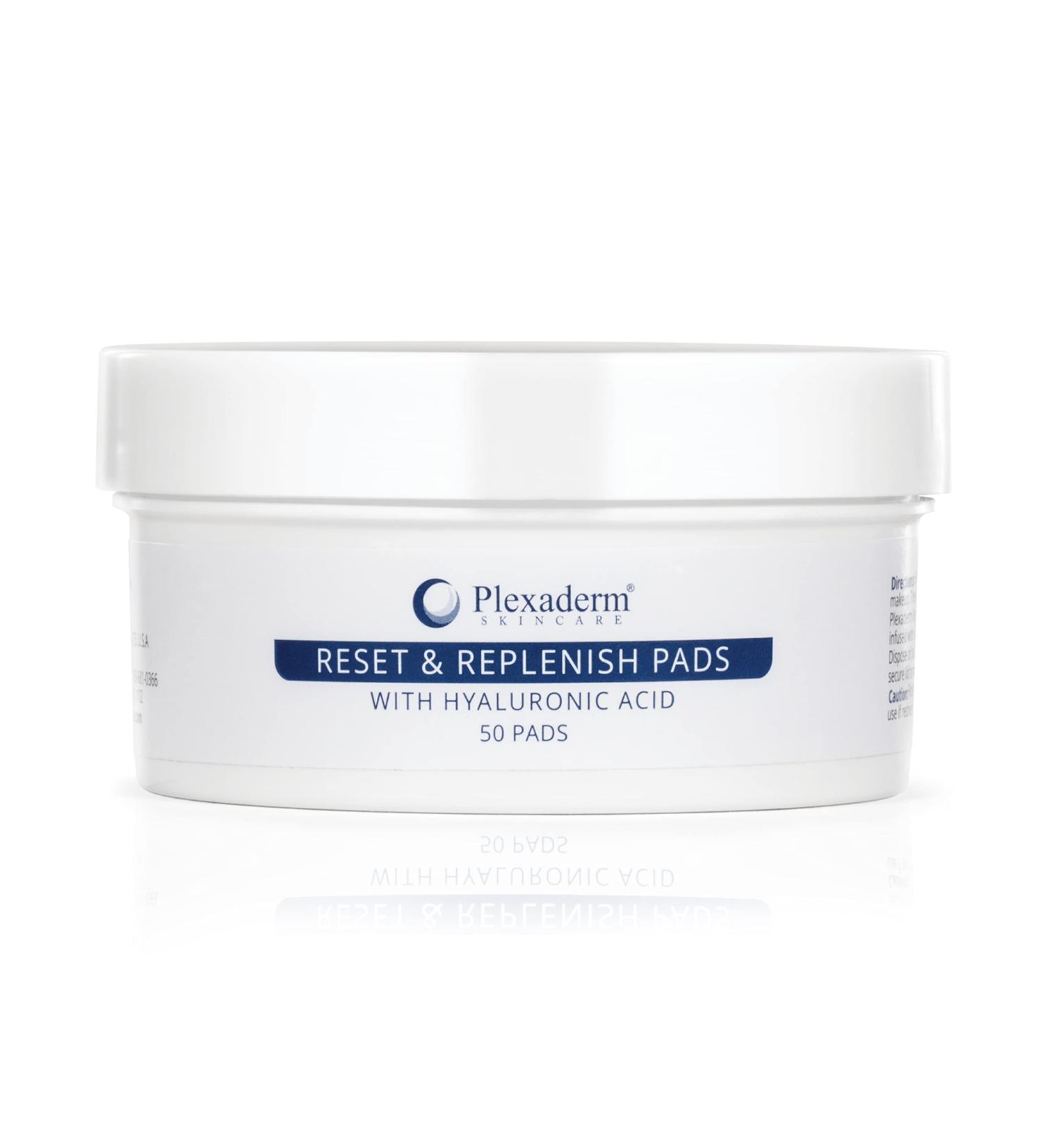 Plexaderm Reset and Replenish Pads with Hyaluronic Acid - Hydrating Skin Cleansing Pads - Buy Online on GoSupps.com