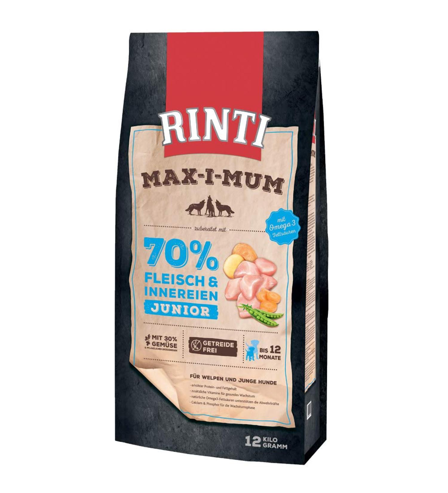 RINTI Max-i-Mum Junior Chicken | 12 kg + 2 kg free
