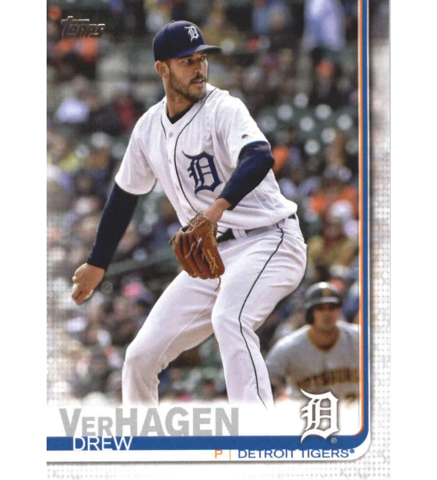 2019 Topps #586 Drew VerHagen Detroit Tigers Baseball Card
