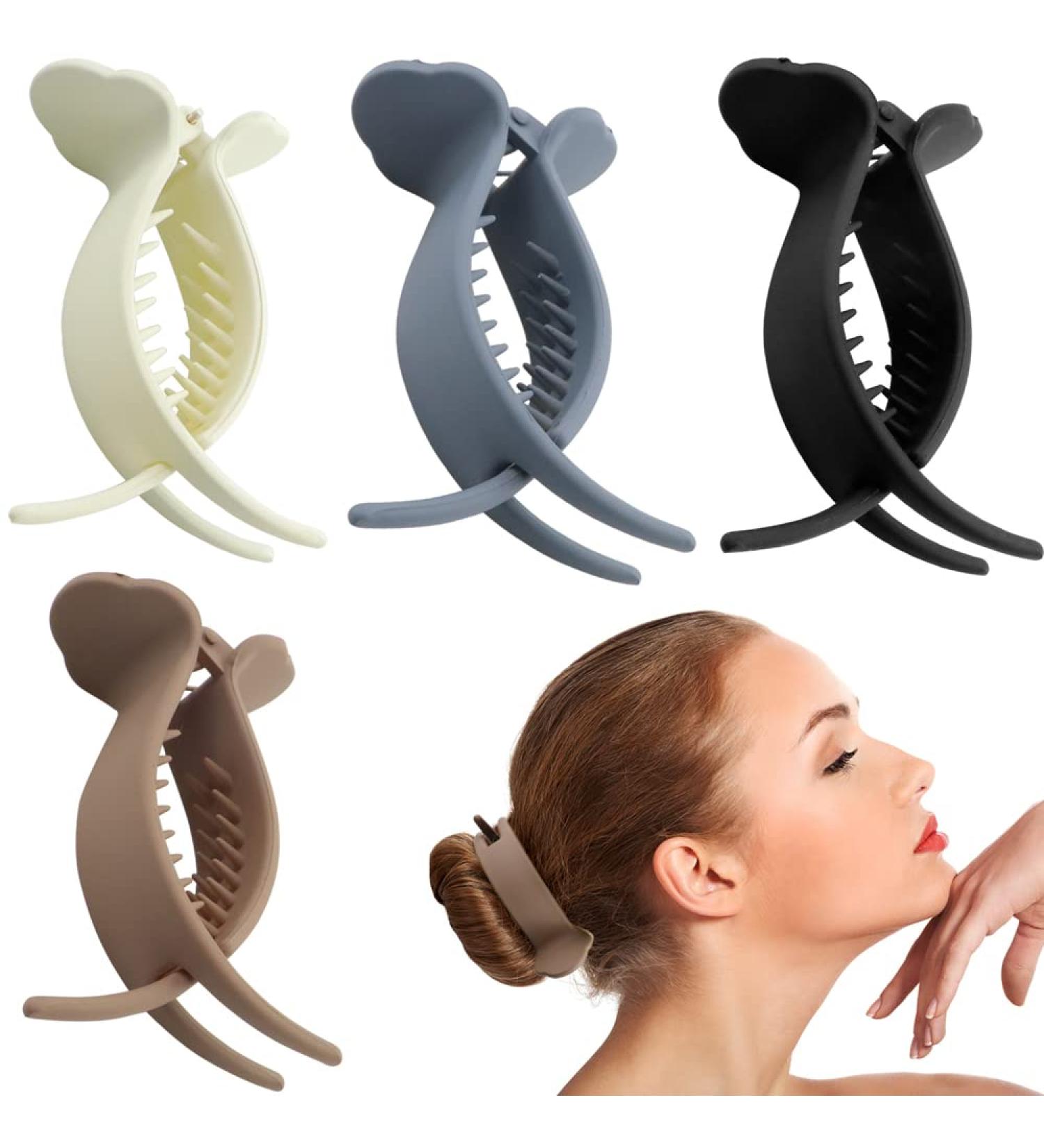 Naihod 4 Pack Bun Hair Braiding Tool Set - Hair Catcher & Ponytail Maker Kit for Stylish Braid Accessories - Buy Online on GoSupps.com