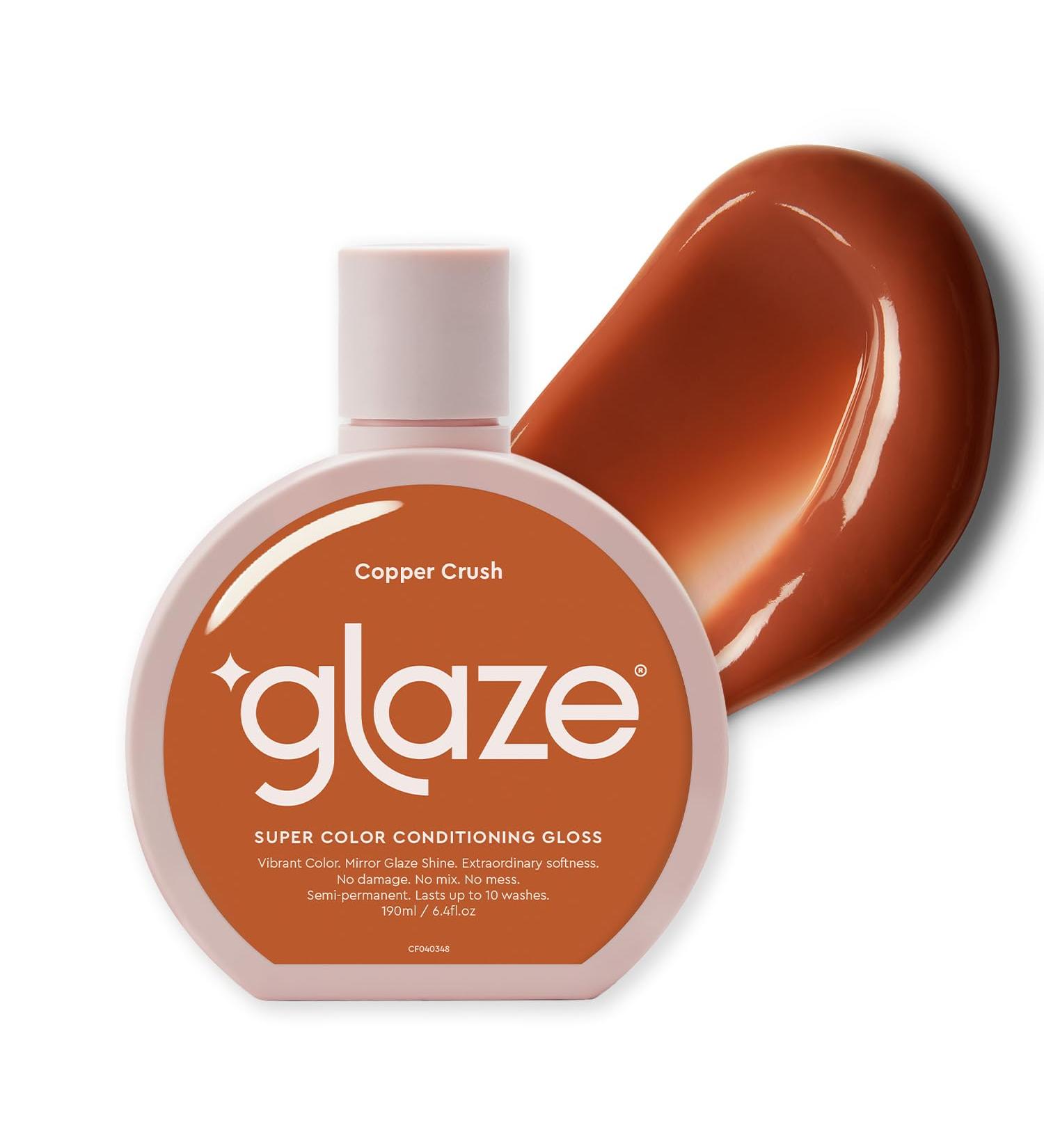 Glaze Super Colour Conditioning Gloss Copper Crush 190ml - Award-Winning Hair Gloss & Semi-Permanent Dye - Buy Online on GoSupps.com