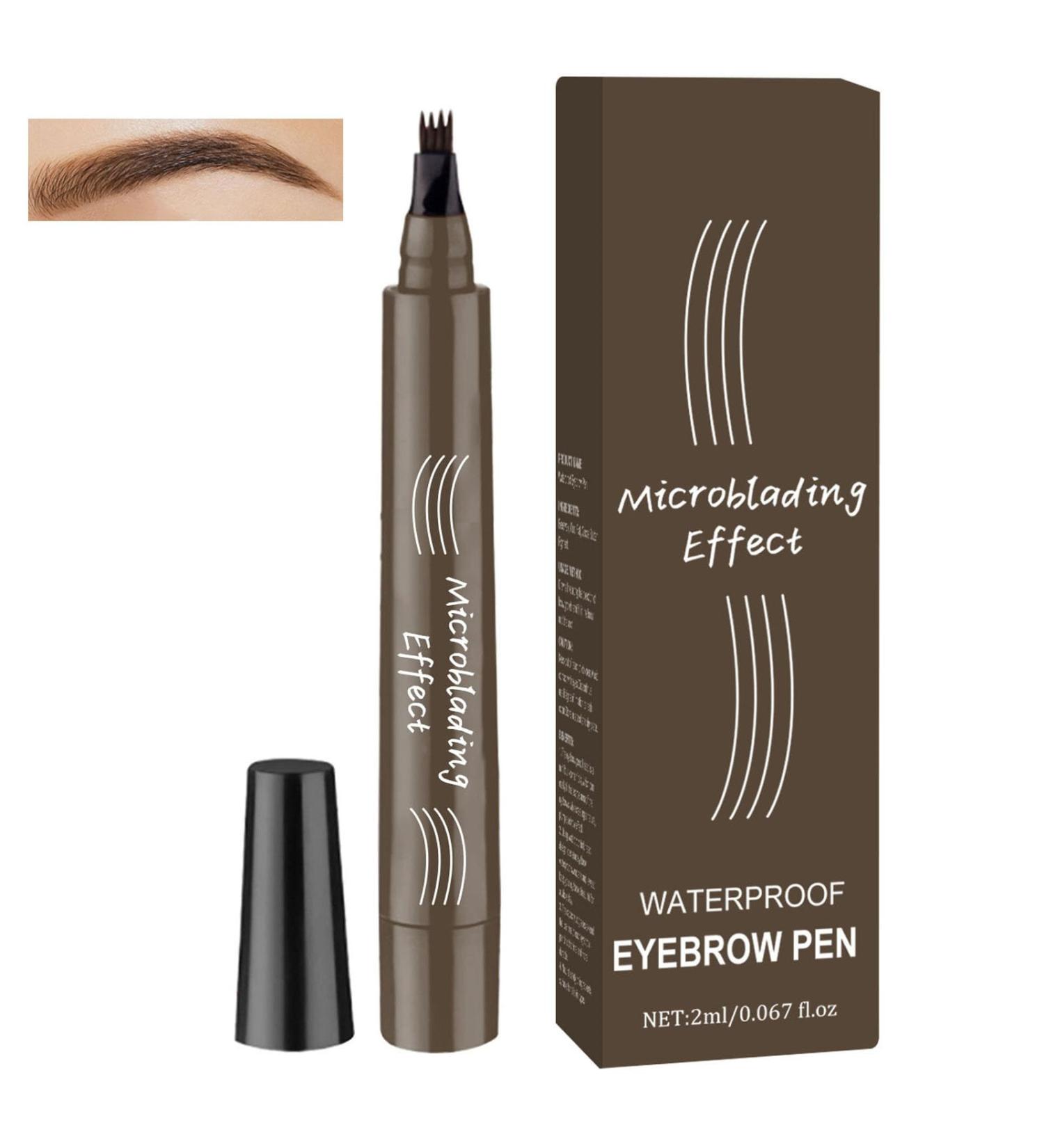 1 PCS Eyebrow Pencil Eyebrow Pen Long Lasting Waterproof Eyebrow Pencil Microblading Eyebrow Pen Eye Brow Pencils for Women Natural Looking Black-gray 1 count (Pack of 1) 01 Black-gray - Buy Online on GoSupps.com