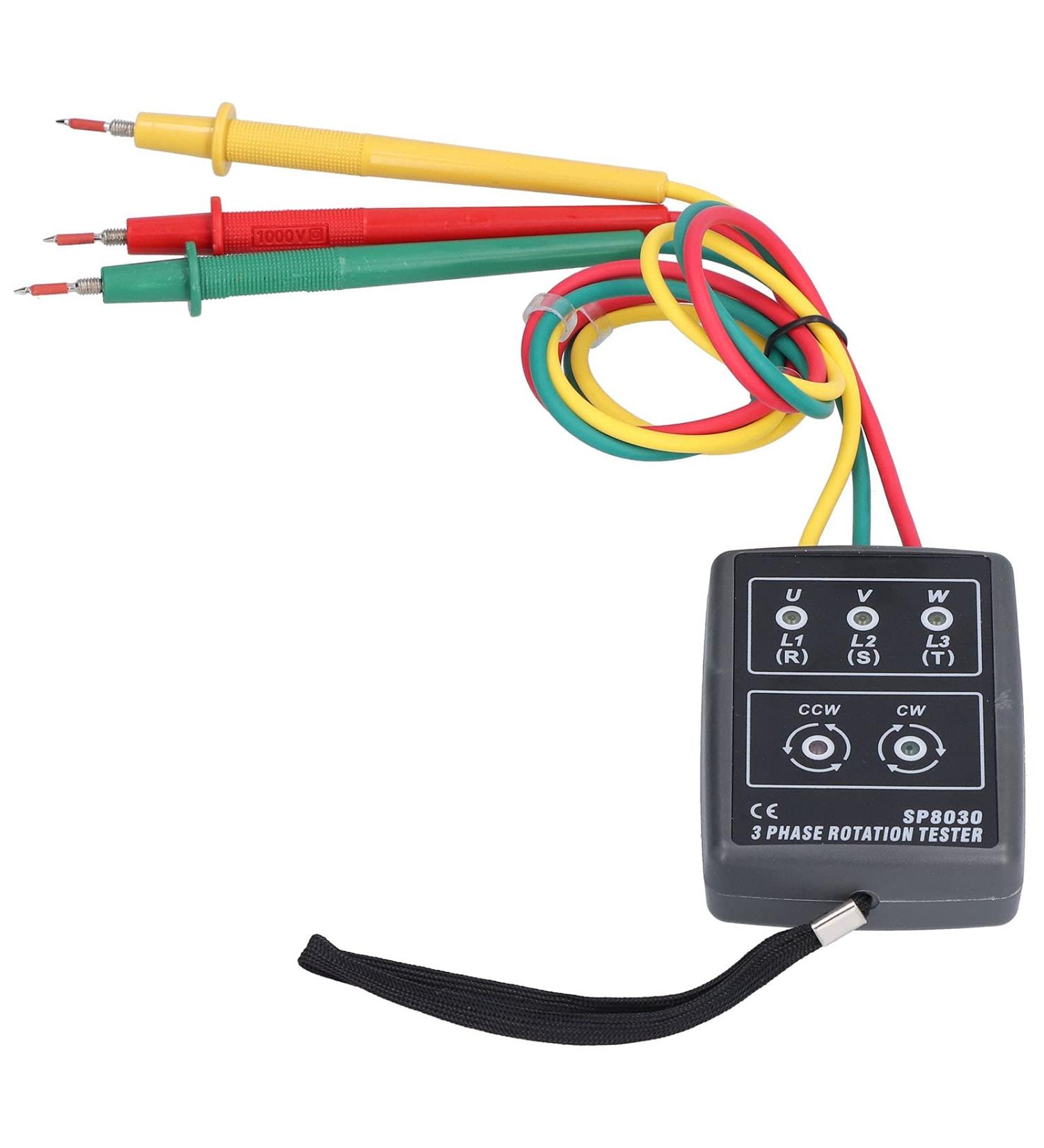 Phase Rotation Tester Handheld 3 Phase Rotation Meter for Circuit Maintenance for Industry for Electric Current Measurement - Buy Online on GoSupps.com
