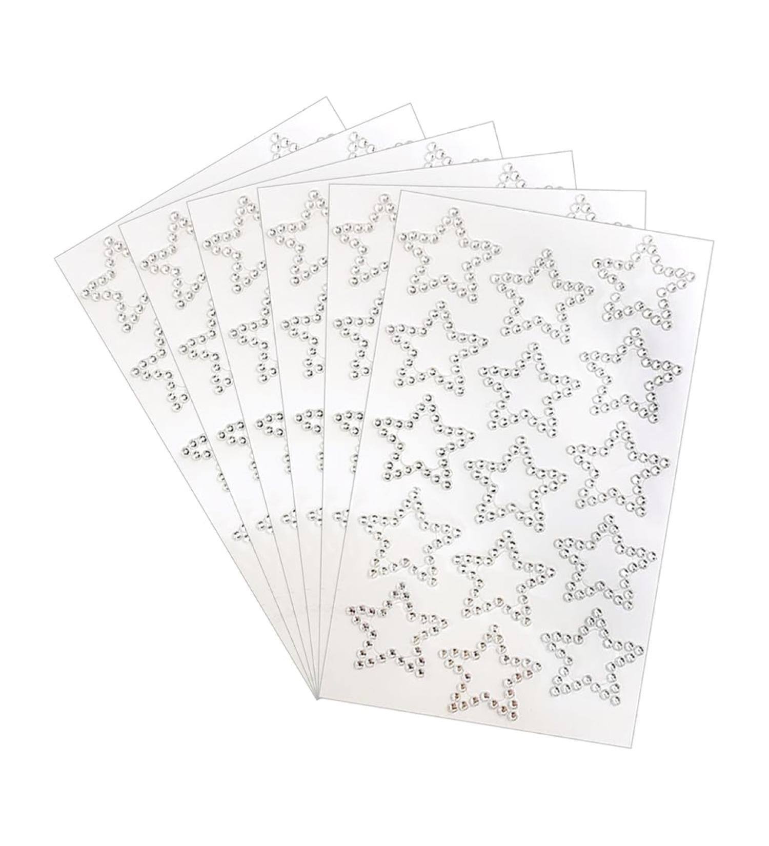 6 Sheets Star Rhinestone Face Stickers - Self-Adhesive Eye Makeup Gems for Women | Sparkling Face Jewels for Parties & Festivals - Buy Online on GoSupps.com