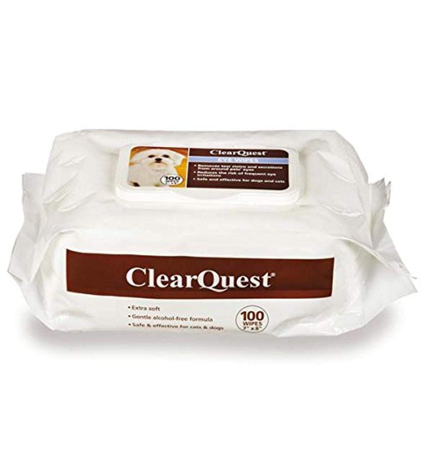 ClearQuest Pet Eye Wipes - Gentle and Effective Cleaning Solution - Buy Online on GoSupps.com