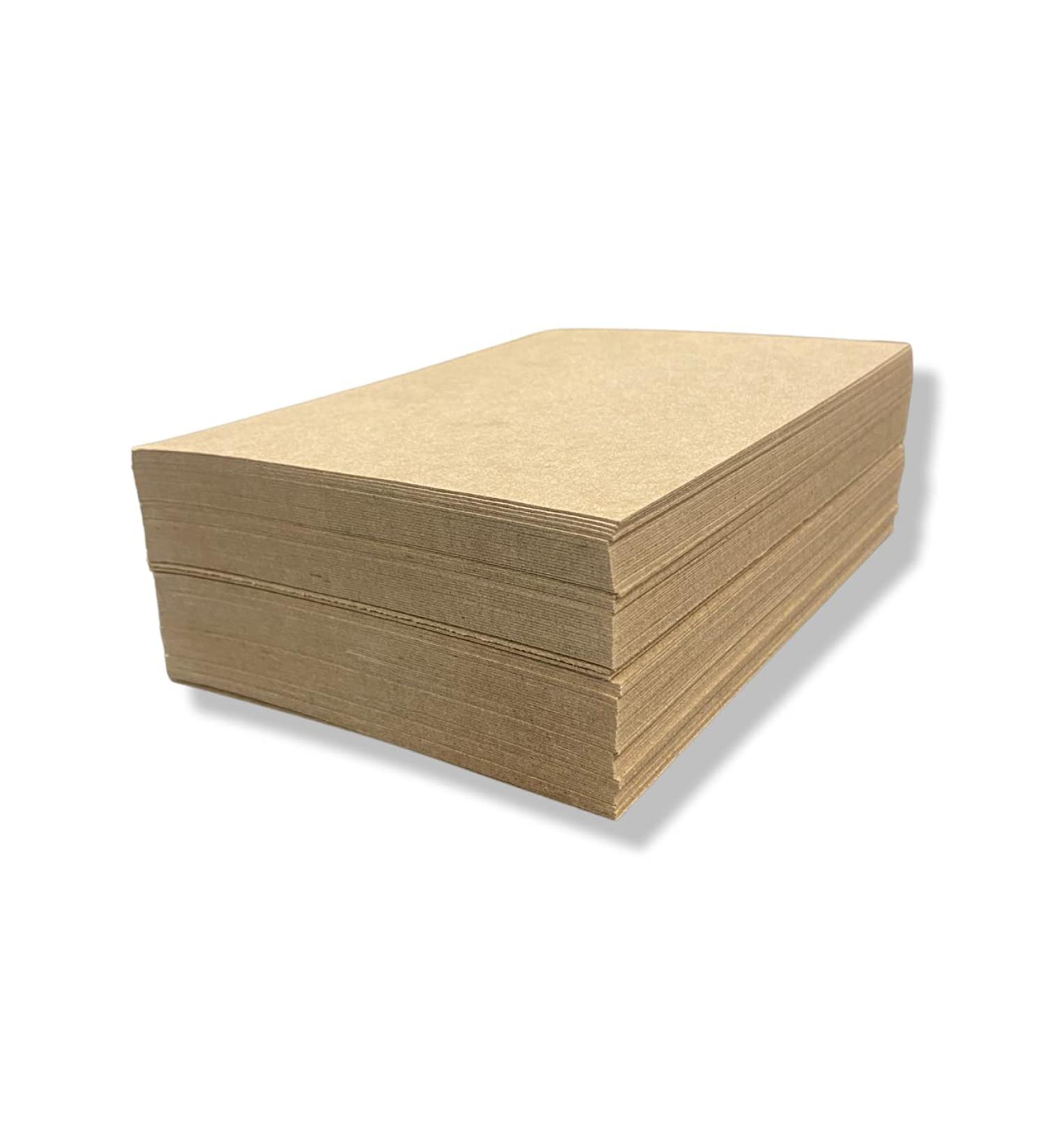 100 5.5x8.5 Inch Chipboard Sheets - 22 Point Kraft Cardboard for Scrapbooking and Shipping Inserts - Buy Online on GoSupps.com