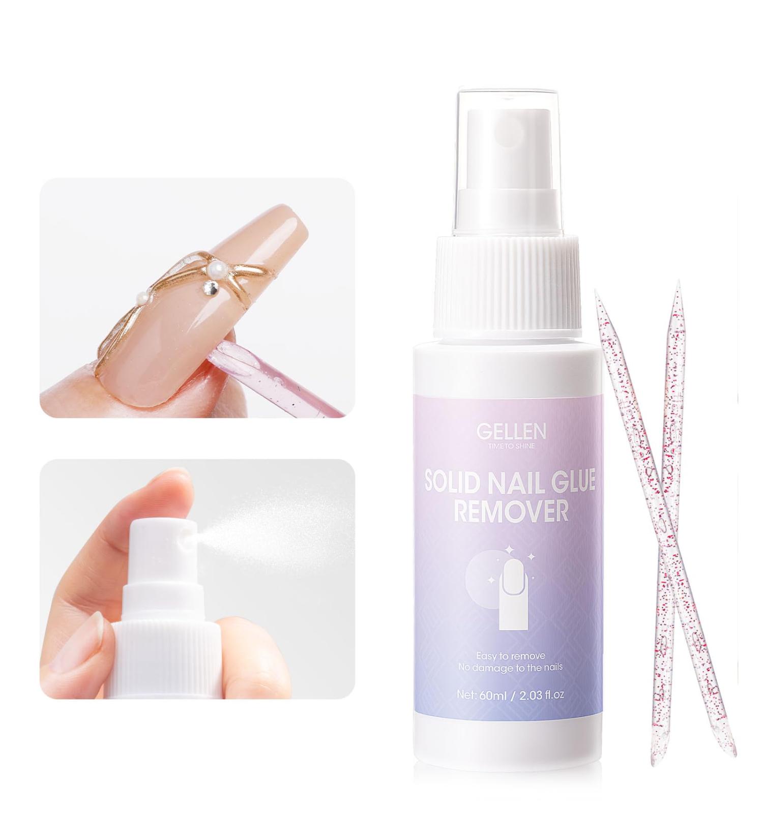 Gellen Nail Glue Remover - 60ml for Press-On Nails & Acrylics | Fast Gel Removal for Fake Nail Tips - Buy Online on GoSupps.com