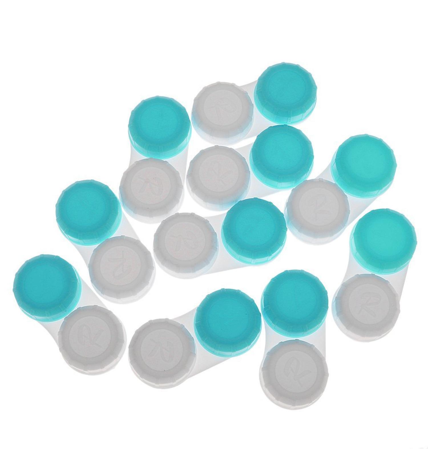Buy 10 x Blue Contact Lens Storage Cases with L & R Caps - International Shipping Available - Buy Online on GoSupps.com