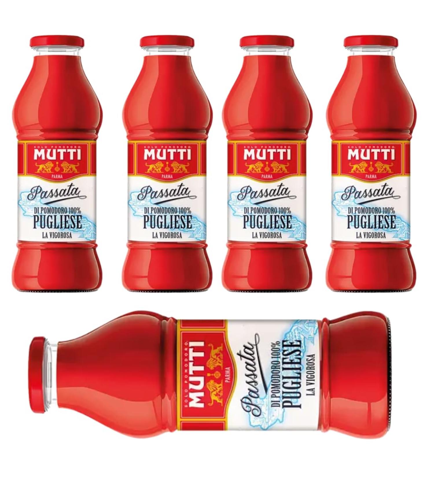 Mutti Passata Tomato Puree Pugliese 400 Gram x 5 Pieces - Buy Online on GoSupps.com
