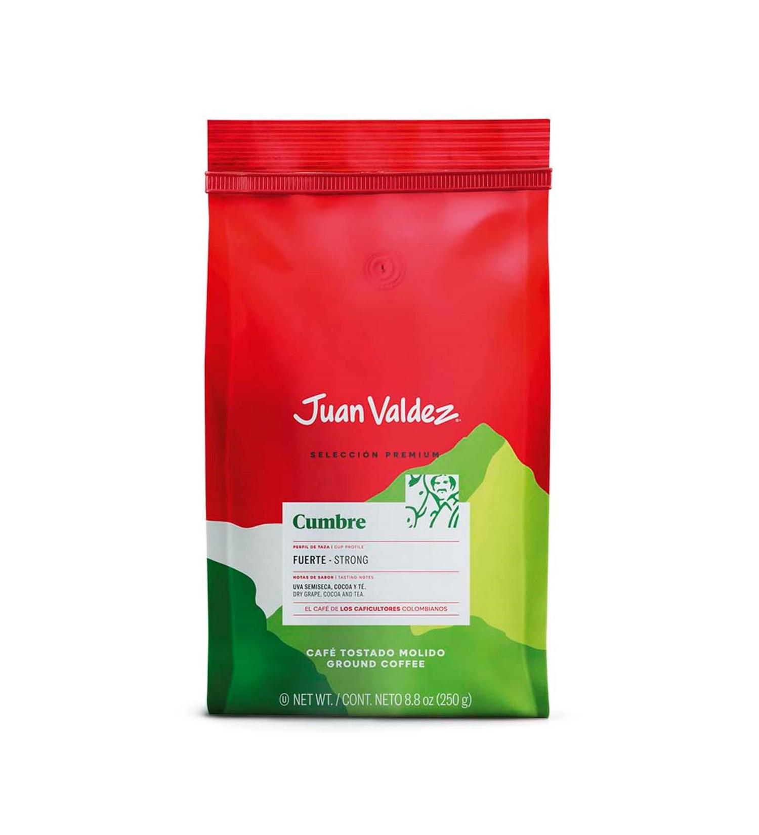 Juan Valdez Premium Strong Colombian Coffee Cumbre 8.8 Ounce - Buy Online on GoSupps.com
