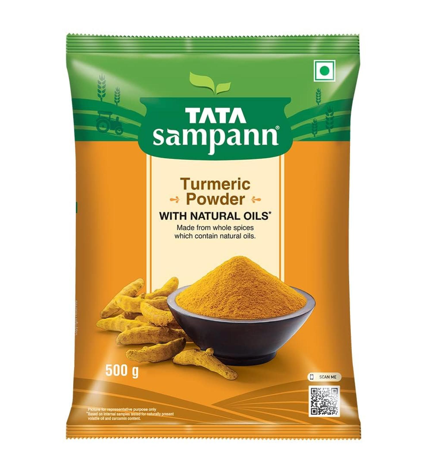 Green Velly Sampann Turmeric Powder with Natural Oils 500g - Buy Online on GoSupps.com