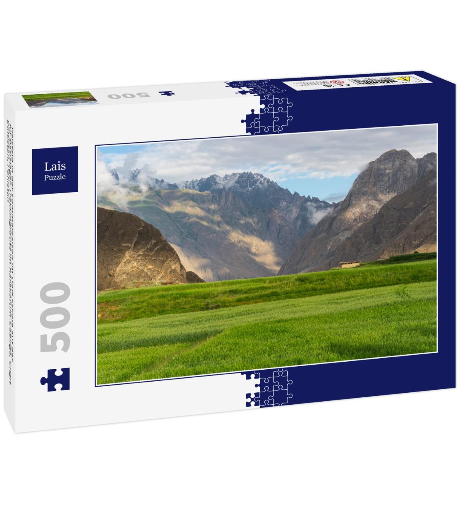 Lais Puzzle Rice field in the summer season in the village of Askole on the K2 base camp trekking route in the Karakoram Mountains Gilgit Baltistan Pakistan 500 pieces - Buy Online on GoSupps.com