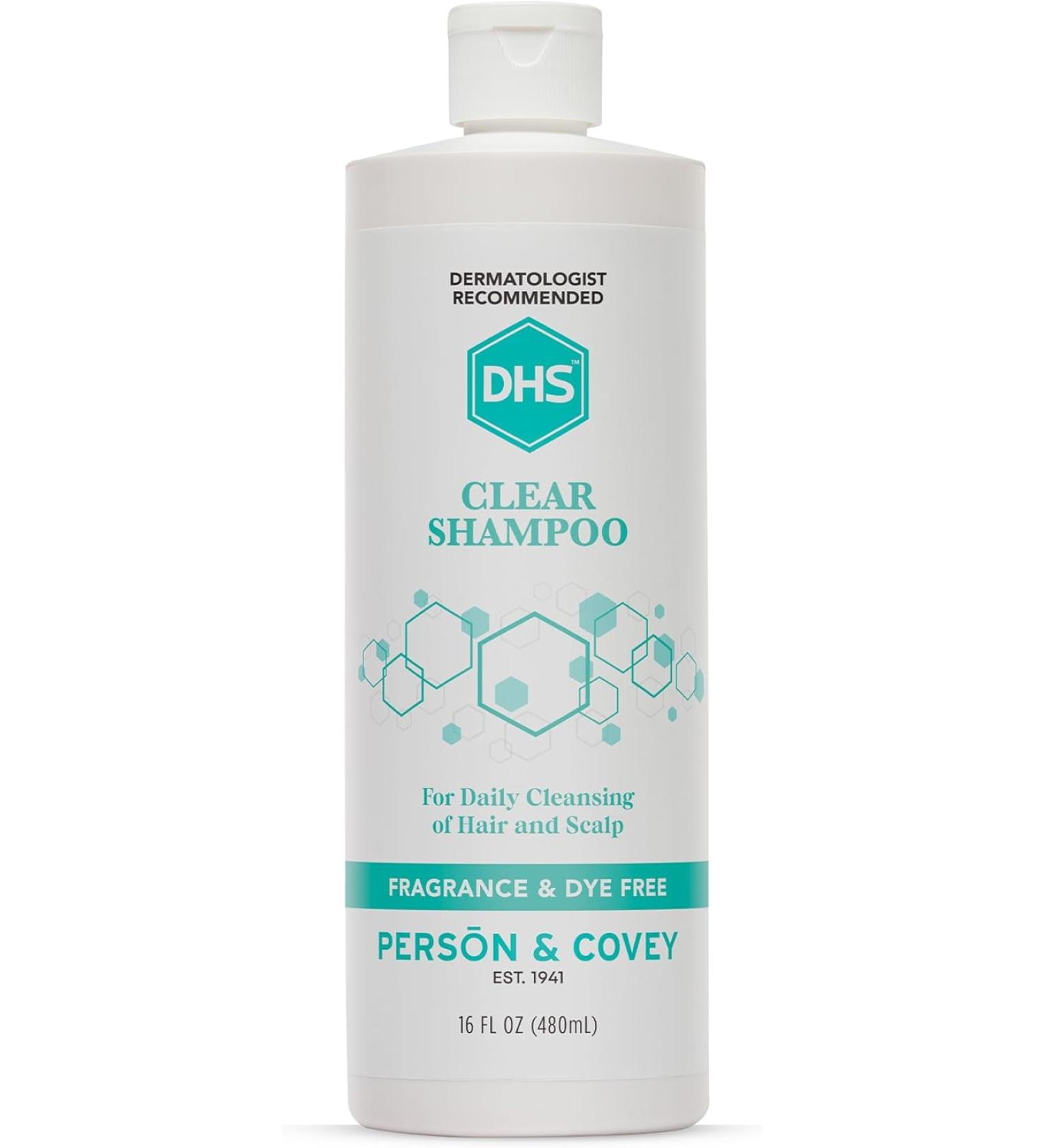 DHS Clear Shampoo 16 oz - Gentle Formula for Sensitive Scalp - Pack of 1 - Buy Online on GoSupps.com