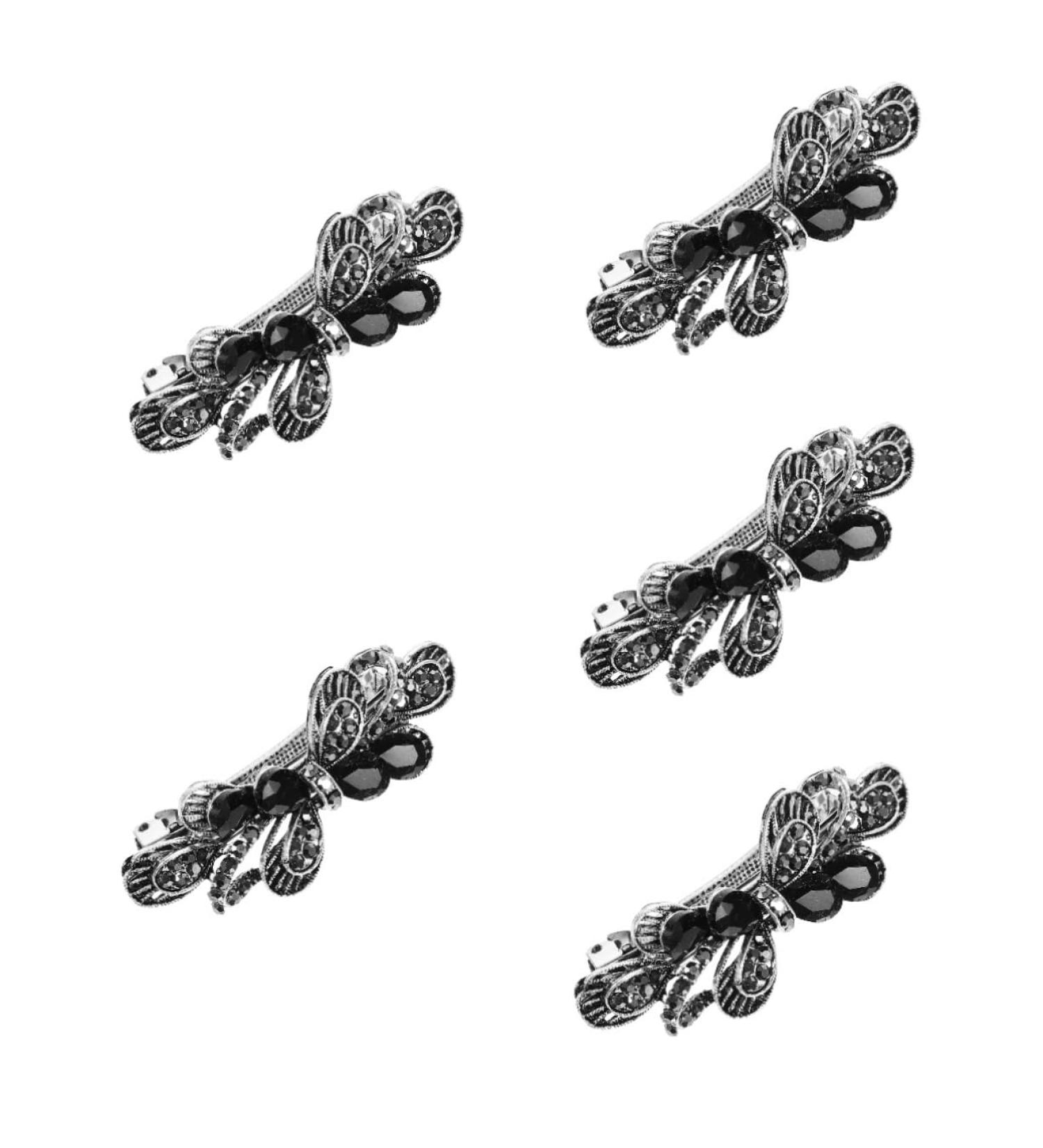 Beaupretty Accessories rhinestone hair clip aesthetic hair accessories bling hair clips for women Fancy hair clips rhinestones hair clip Hair jewelry for wedding Miss bow tie Metal Wedding - Buy Online on GoSupps.com