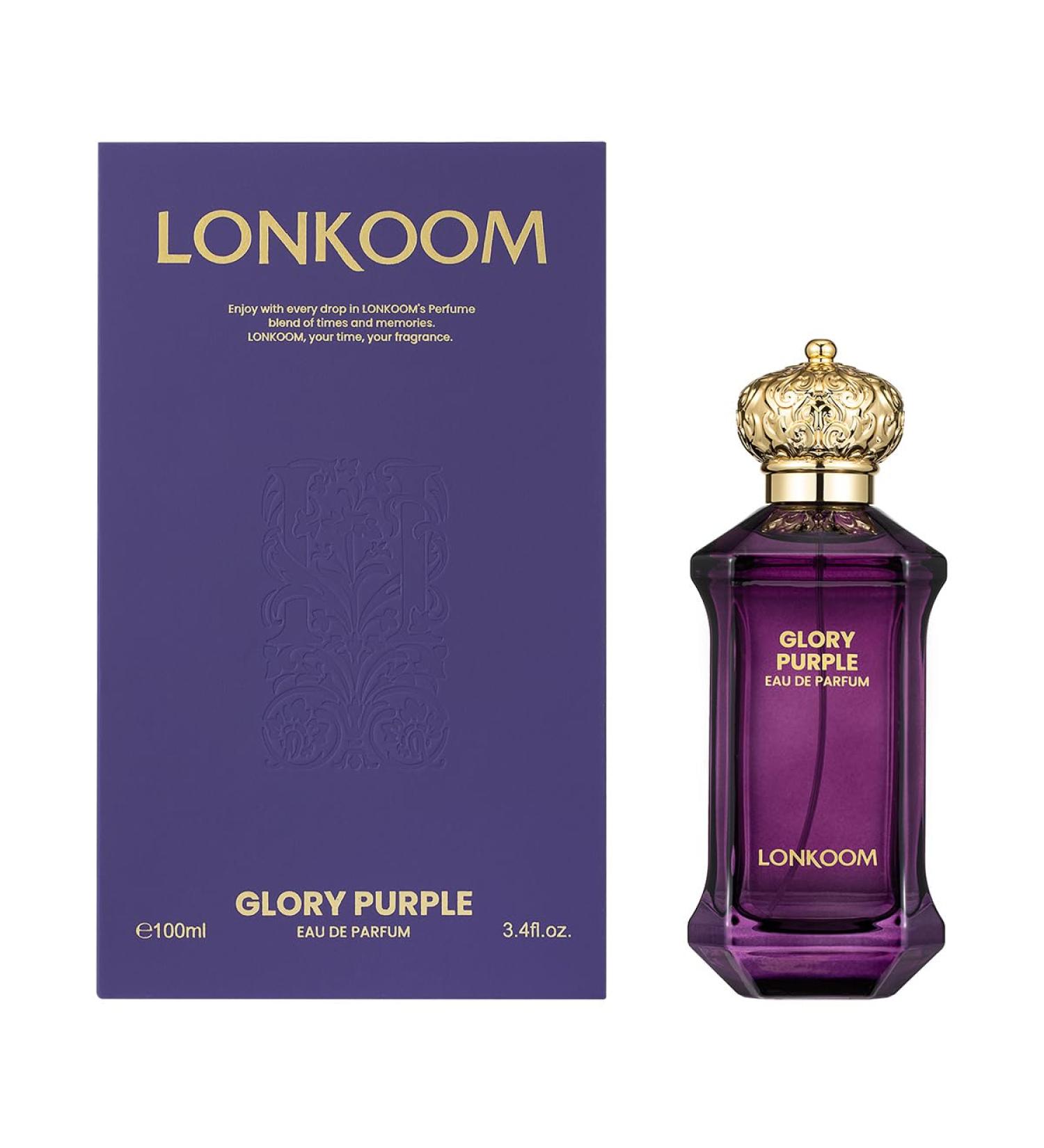 GLORY Emerald/Purple and Black 100ml EDP Fresh Notes PERFUME for Men and Women (Purple)
