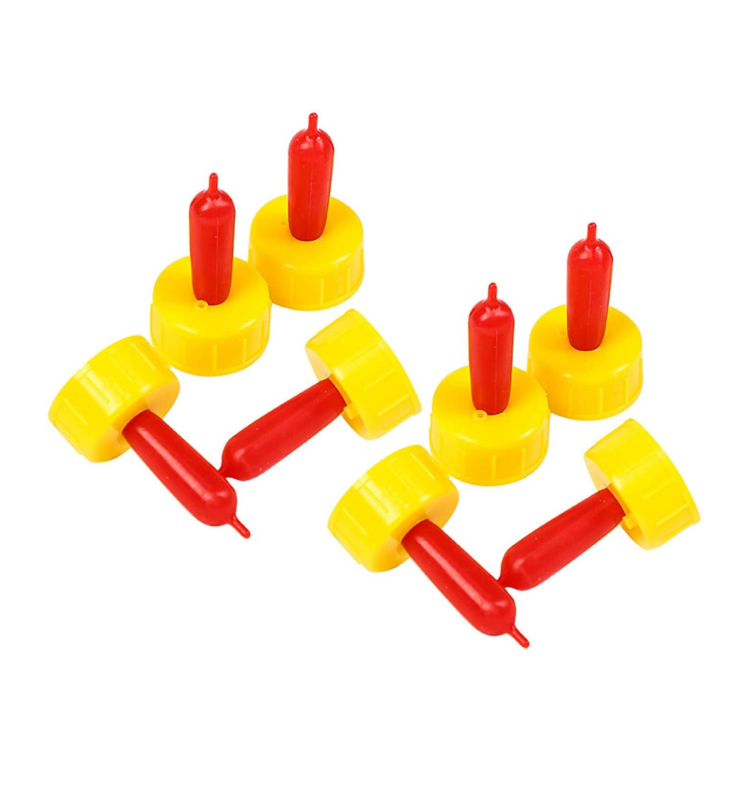 Pritchard Nipple Set for Small Animals - Soft Rubber Milk Feeding Pacifier - Fits Sprite, Coke, Soda Bottles - 8 Pcs - Buy Online on GoSupps.com