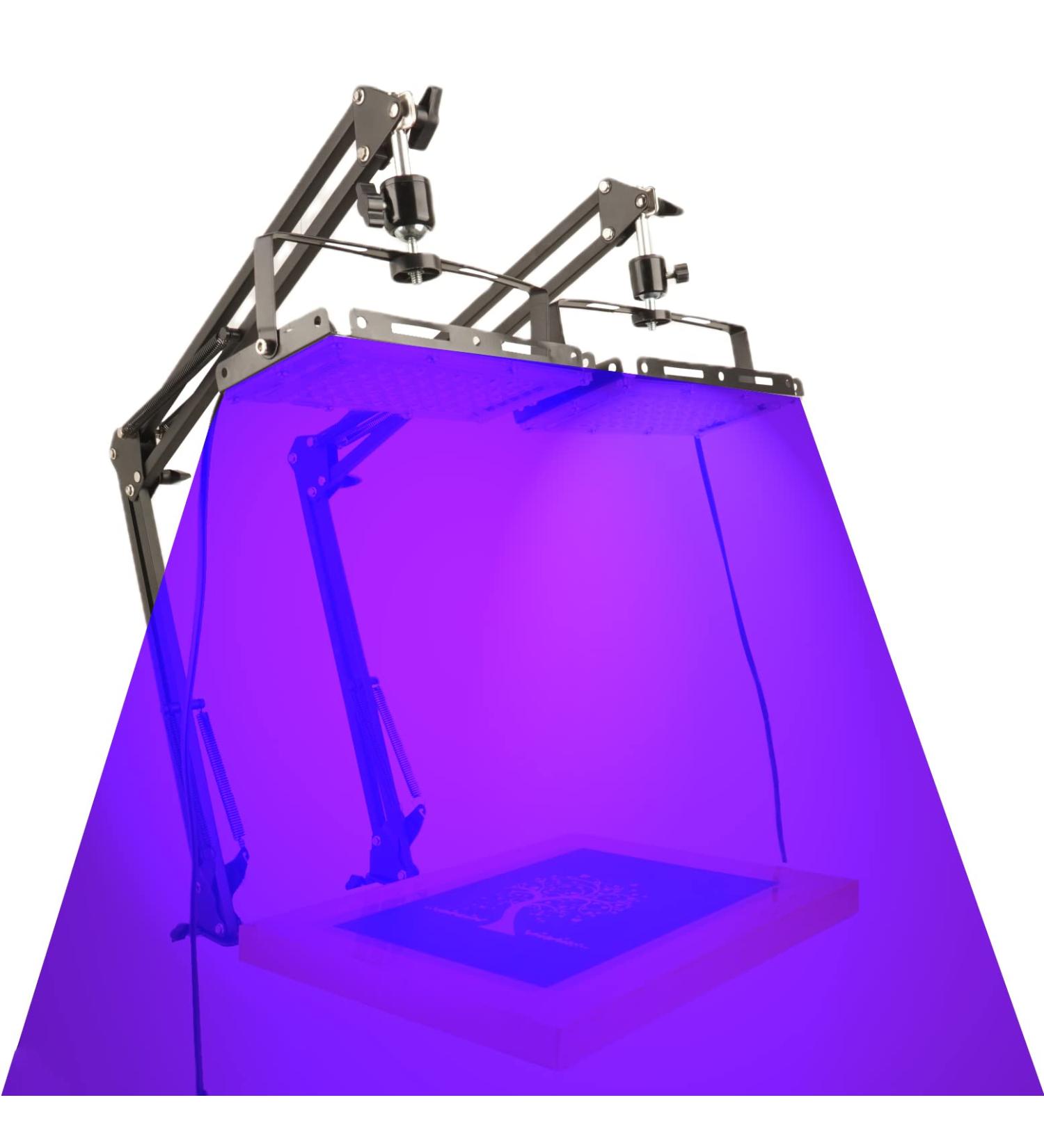 Dorhui 2 Pack UV Light for Screen Printing Total 50W LED UV Screen Printing Exposure Light and Light Stand for Cyanotypes and Photo Emulsion Kit - Buy Online on GoSupps.com