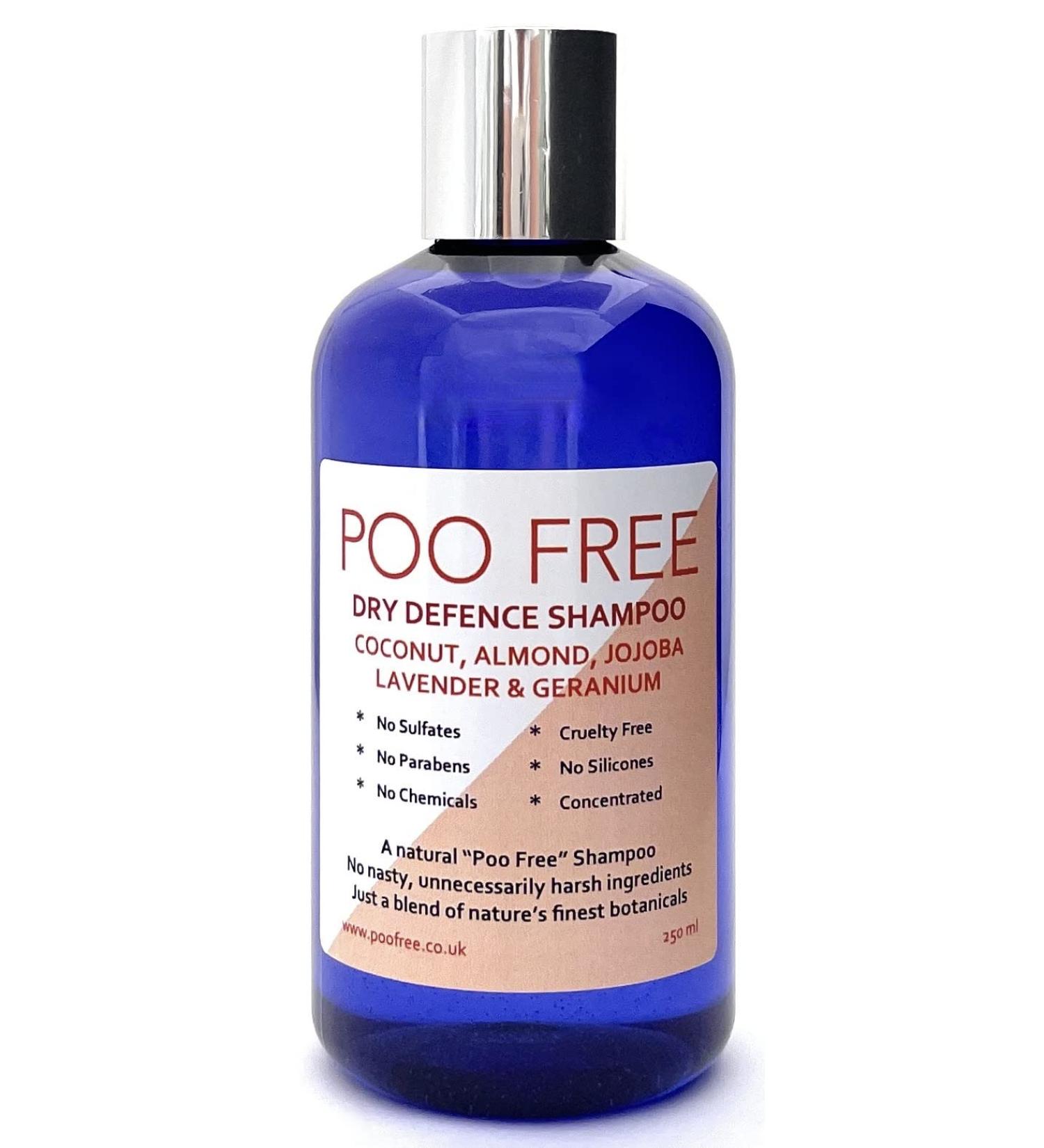 99% Natural SHAMPOO with ALOE VERA ALMOND OIL JOJOBA GERANIUM & LAVENDER - 250 ml POO FREE. No Sulfates No Parabens. Concentrated. pH 5.5 Balanced Gentle Suitable for Sensitive Skin - Buy Online on GoSupps.com