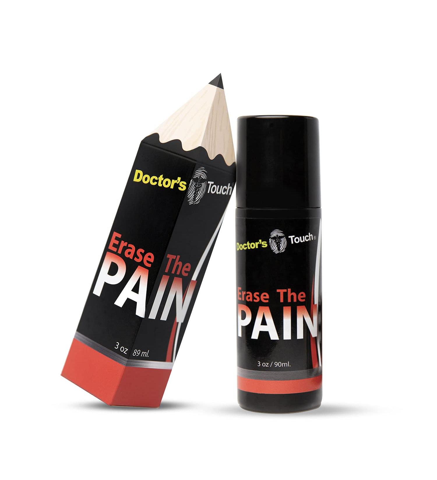 Doctor's Touch Erase The Pain Relief Roll On - Fast Acting Topical Relief for Nerves, Joints & Muscle Soreness - Buy Online on GoSupps.com