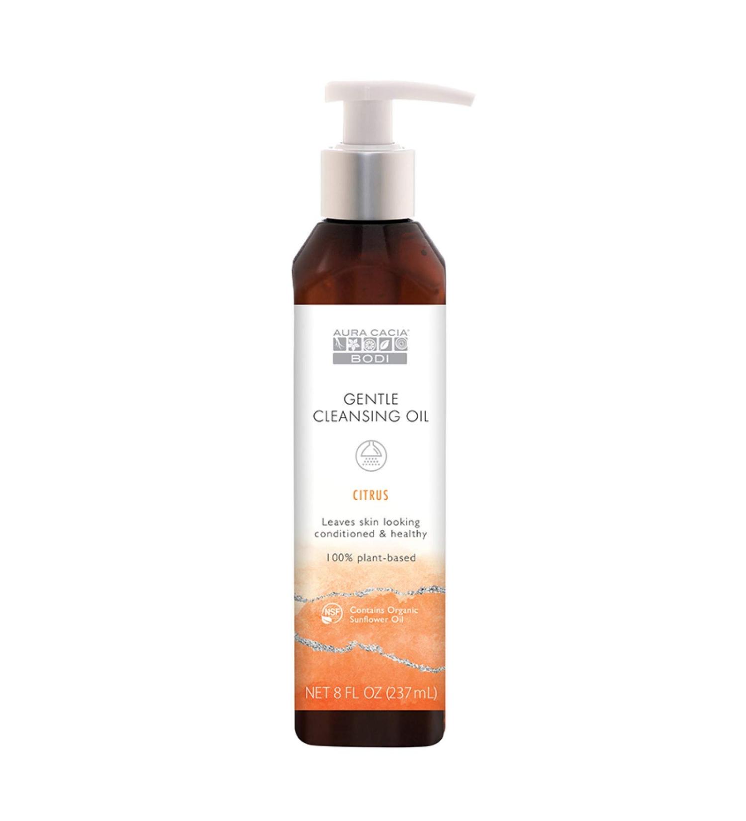 Aura Cacia Gentle Cleansing Oil Citrus - 8 fl oz (237 ml) | Natural Skincare for Soft, Cleansed Skin - Buy Online on GoSupps.com