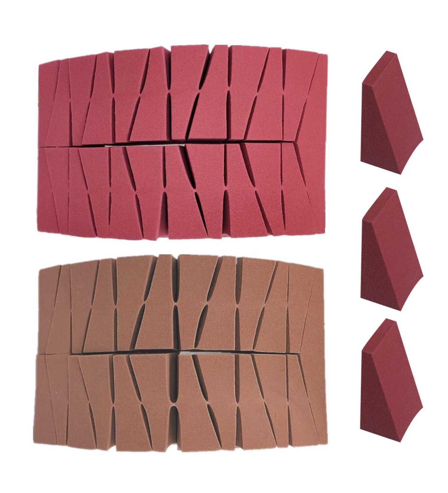 48 Latex-Free Makeup Sponges - Triangular Beauty Blenders for Powder Cream & Liquid - Reusable & Ideal for Cosmetics - Buy Online on GoSupps.com