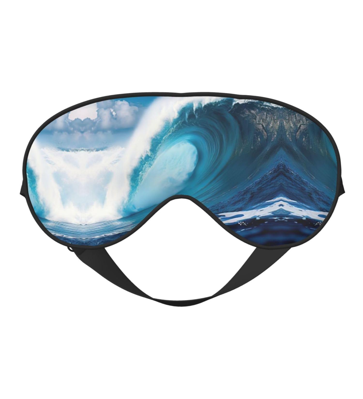 SSIMOO Big Sea Wave HD Soft Sleep Eye Mask | Breathable Travel Eye Patch for Women | Ideal for Relaxation & Comfort - Buy Online on GoSupps.com