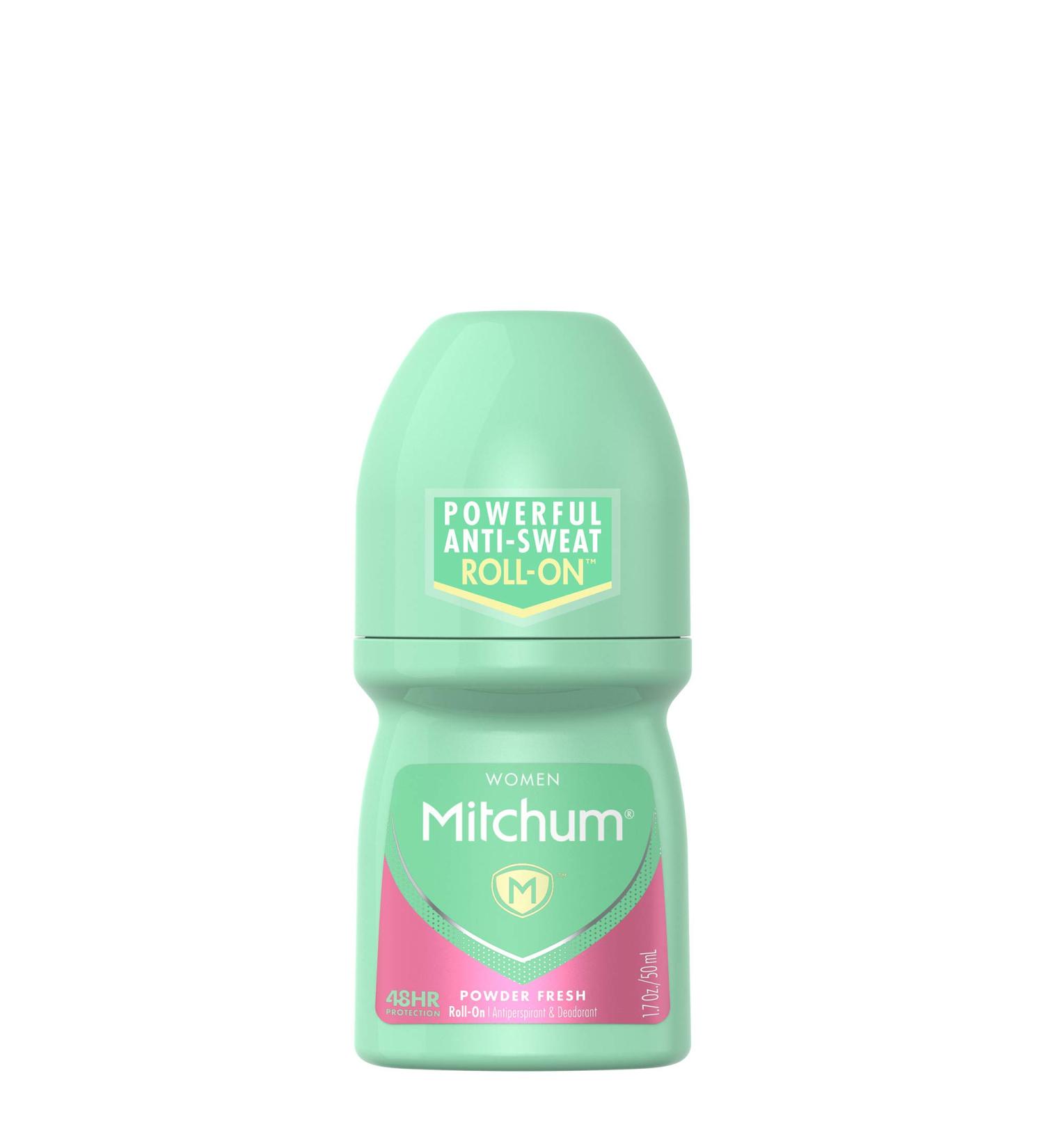 Mitchum Women's Roll On Anti-Perspirant & Deodorant Powder Fresh 1.7 Oz - Pack of 6 - Buy Online on GoSupps.com