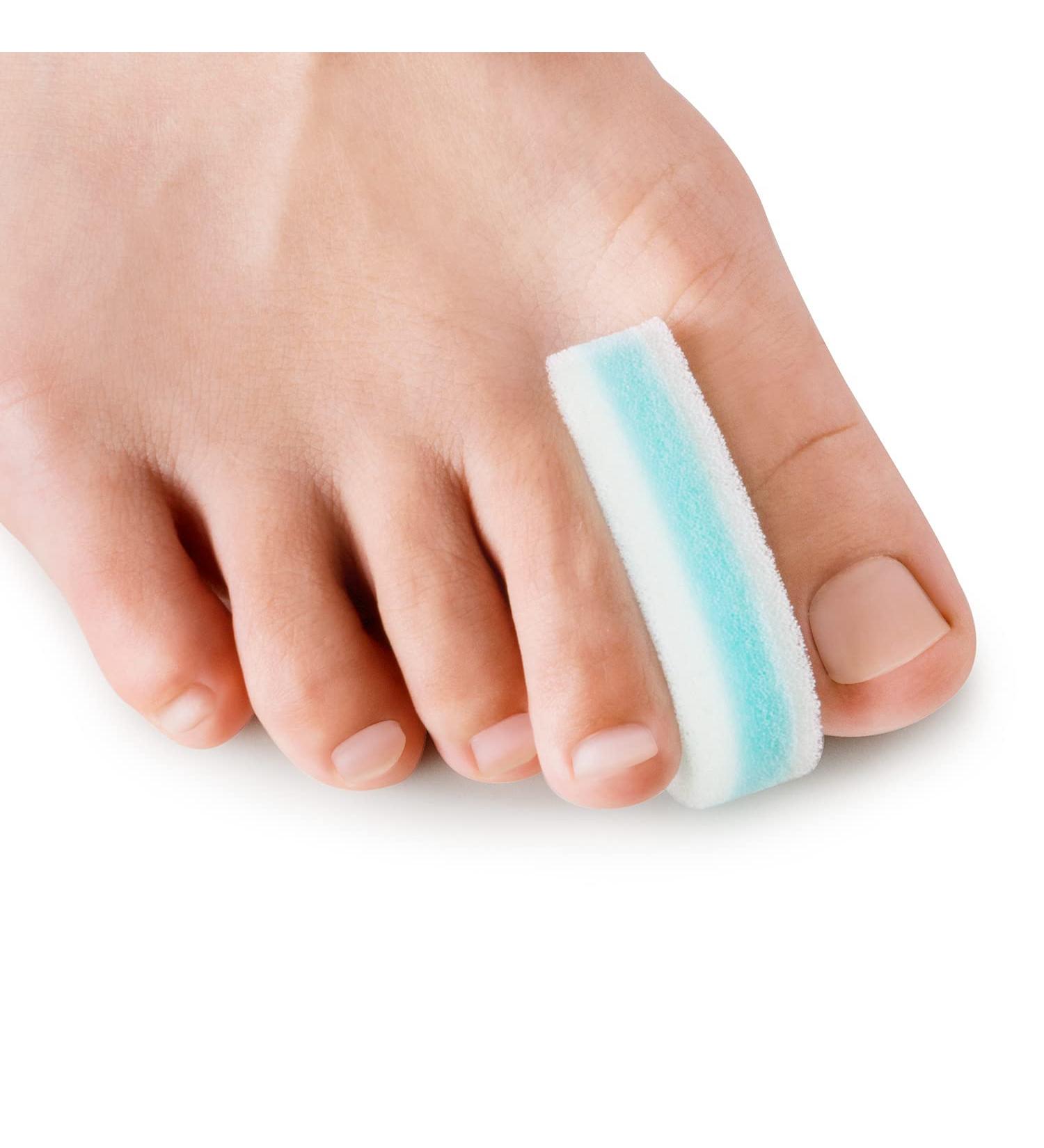 12-Pack Foam Toe Separator Toe Gasket for Overlapping Toes & Bunions - Reduces Friction, Relieves Pain - Blue - Buy Online on GoSupps.com